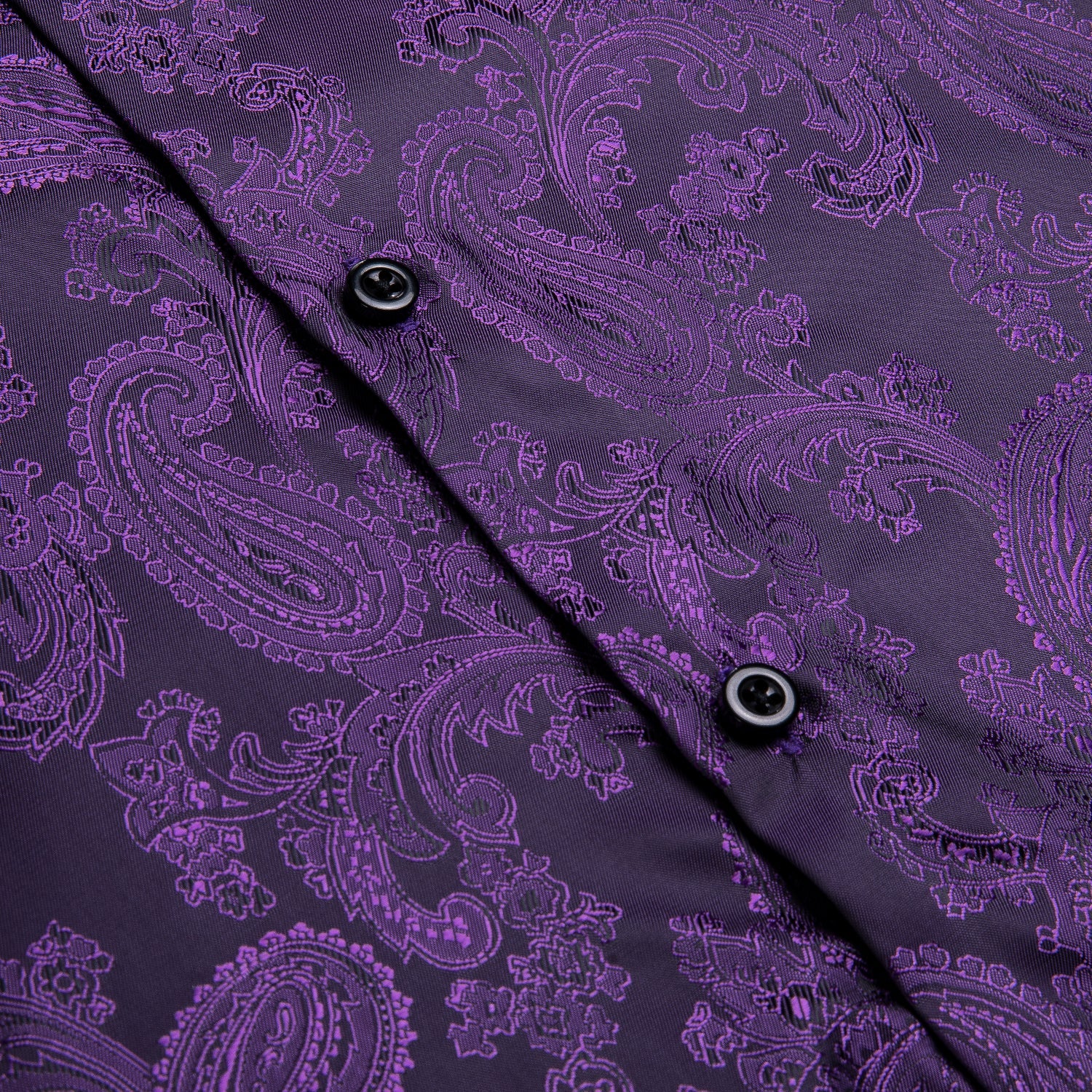 GentCrest Purple Paisley Shirt - Image 4