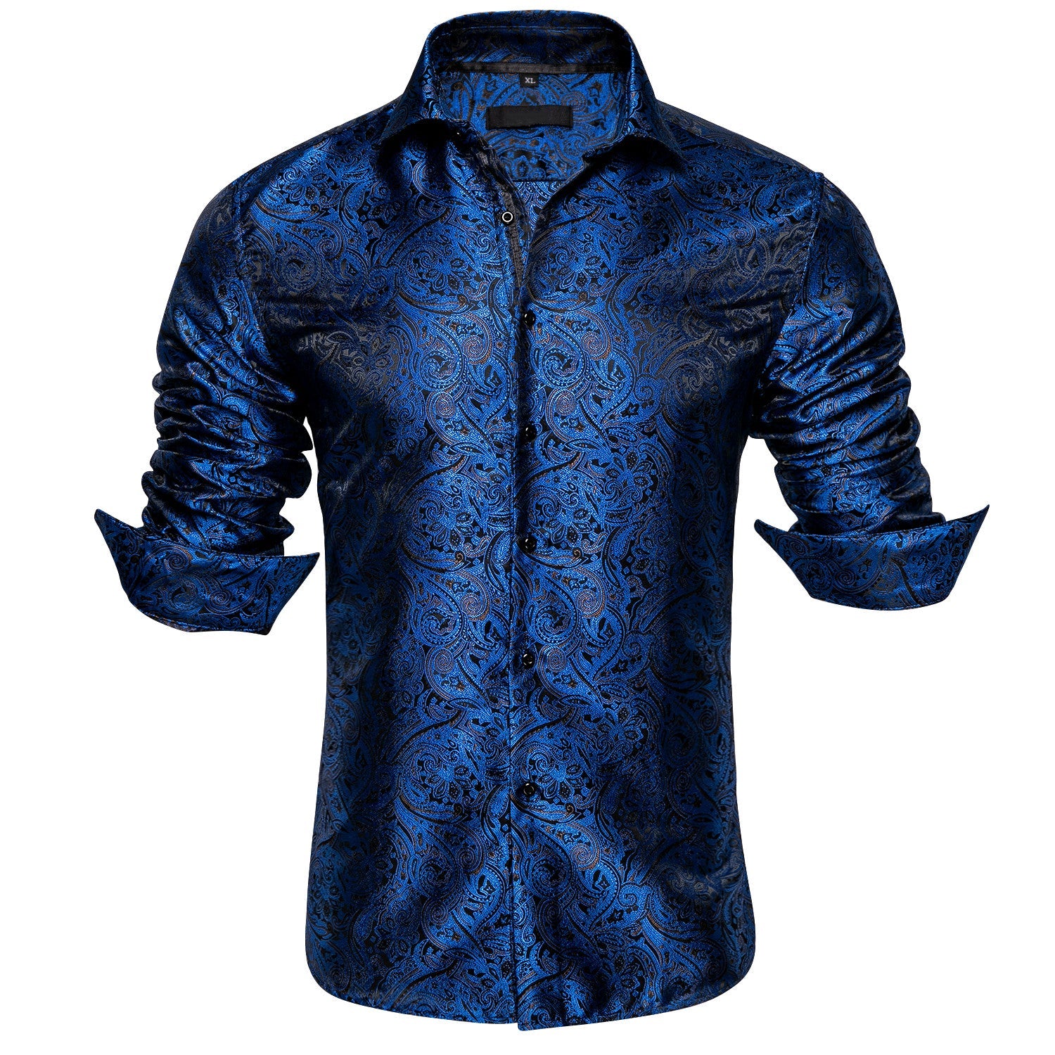 GentCrest Blue Paisley Shirt - Image 1