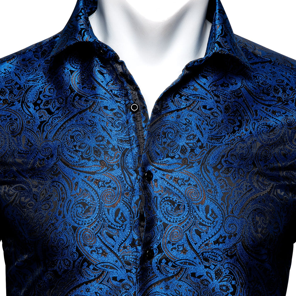 GentCrest Blue Paisley Shirt - Image 3