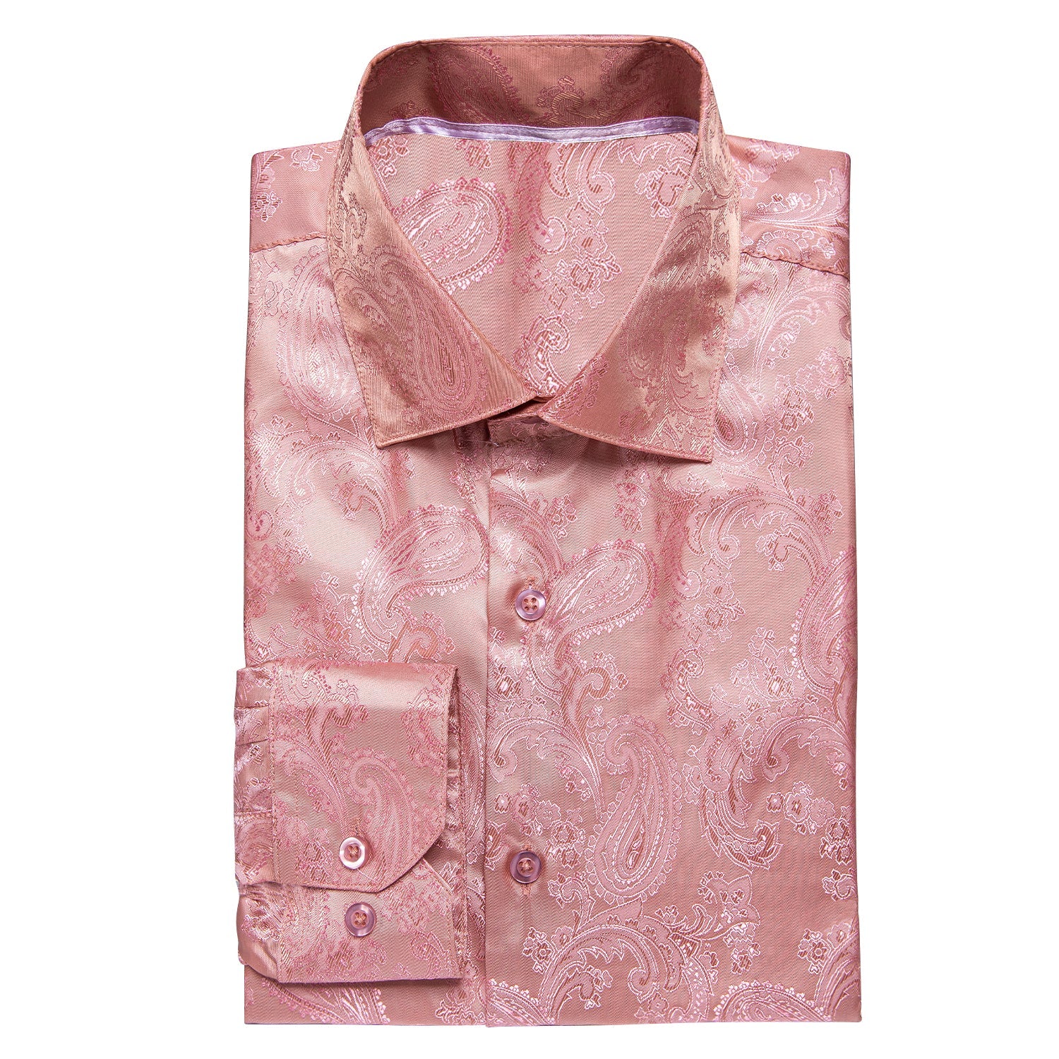 GentCrest Pink Paisley Shirt - Image 4