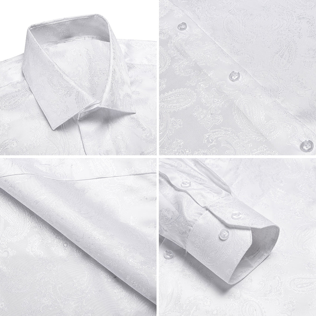 GentCrest White Paisley Shirt - Image 10