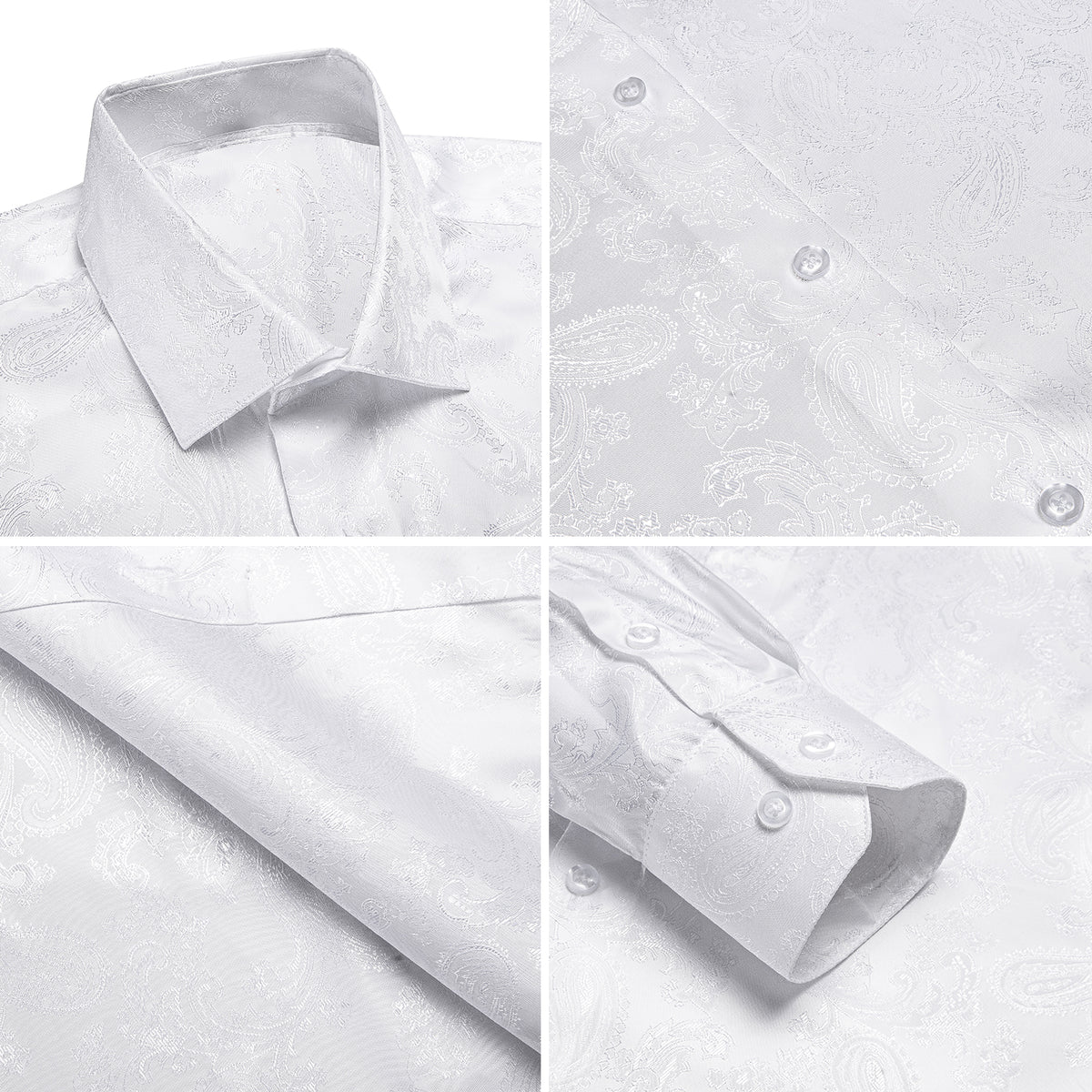 GentCrest White Paisley Shirt - Image 10