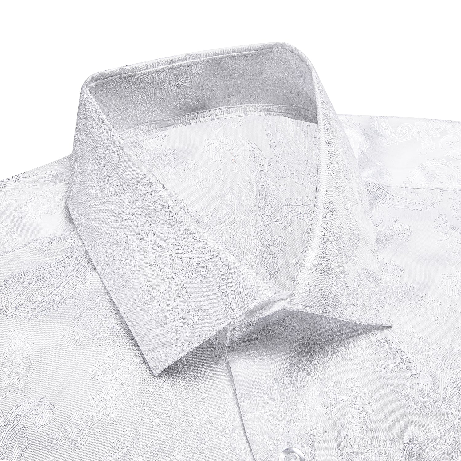 White Paisley Dress Shirt - GentCrest - View 2