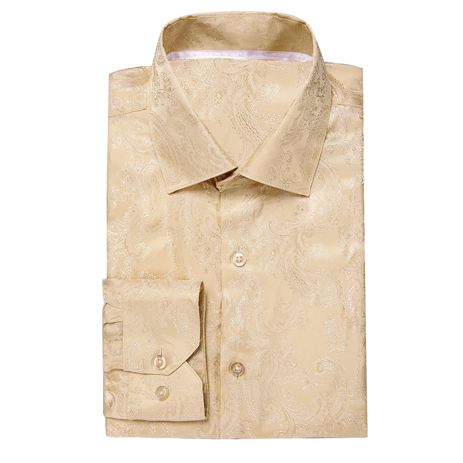GentCrest Khaki Paisley Shirt - Image 3