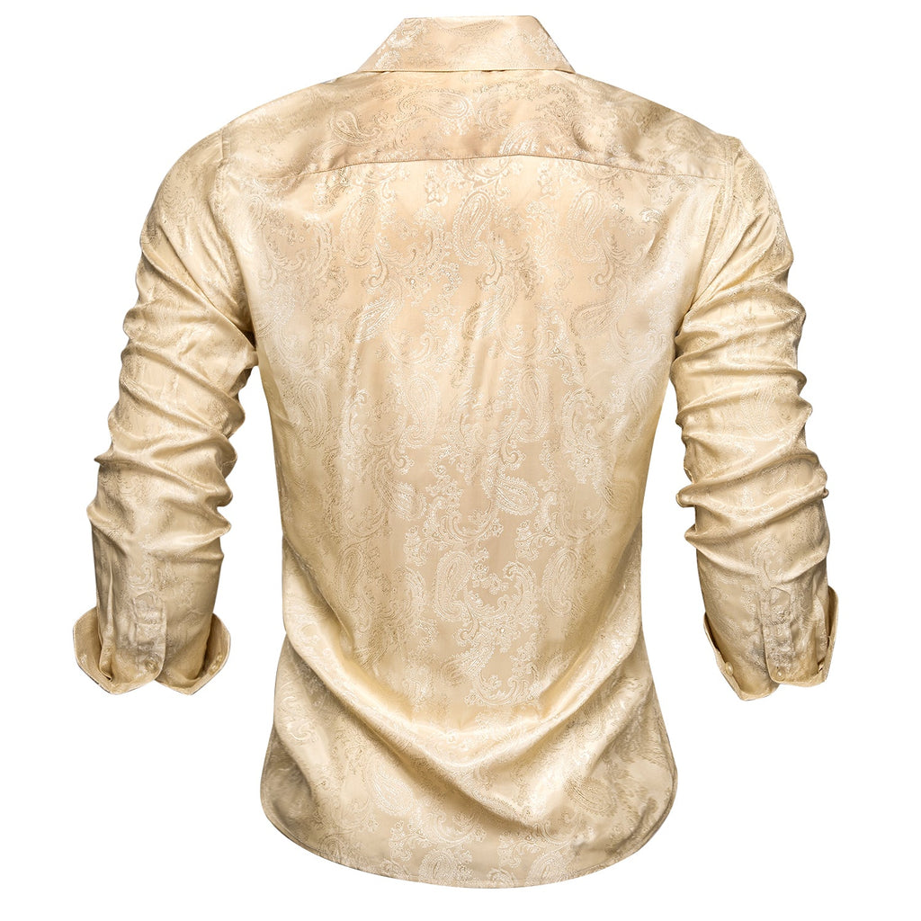 GentCrest Khaki Paisley Shirt - Image 5