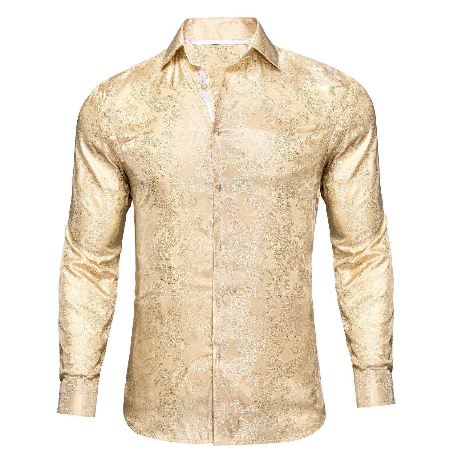GentCrest Khaki Paisley Shirt - Image 1