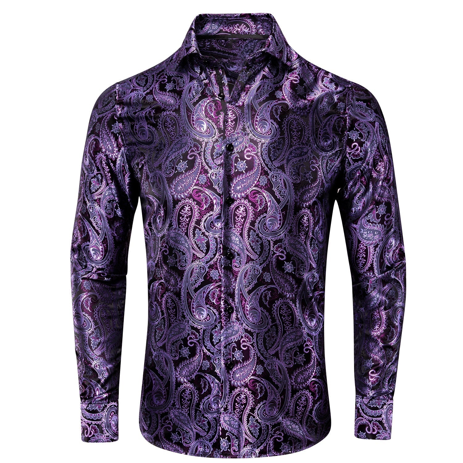 Purple Paisley Luxury Dress Shirt - GentCrest