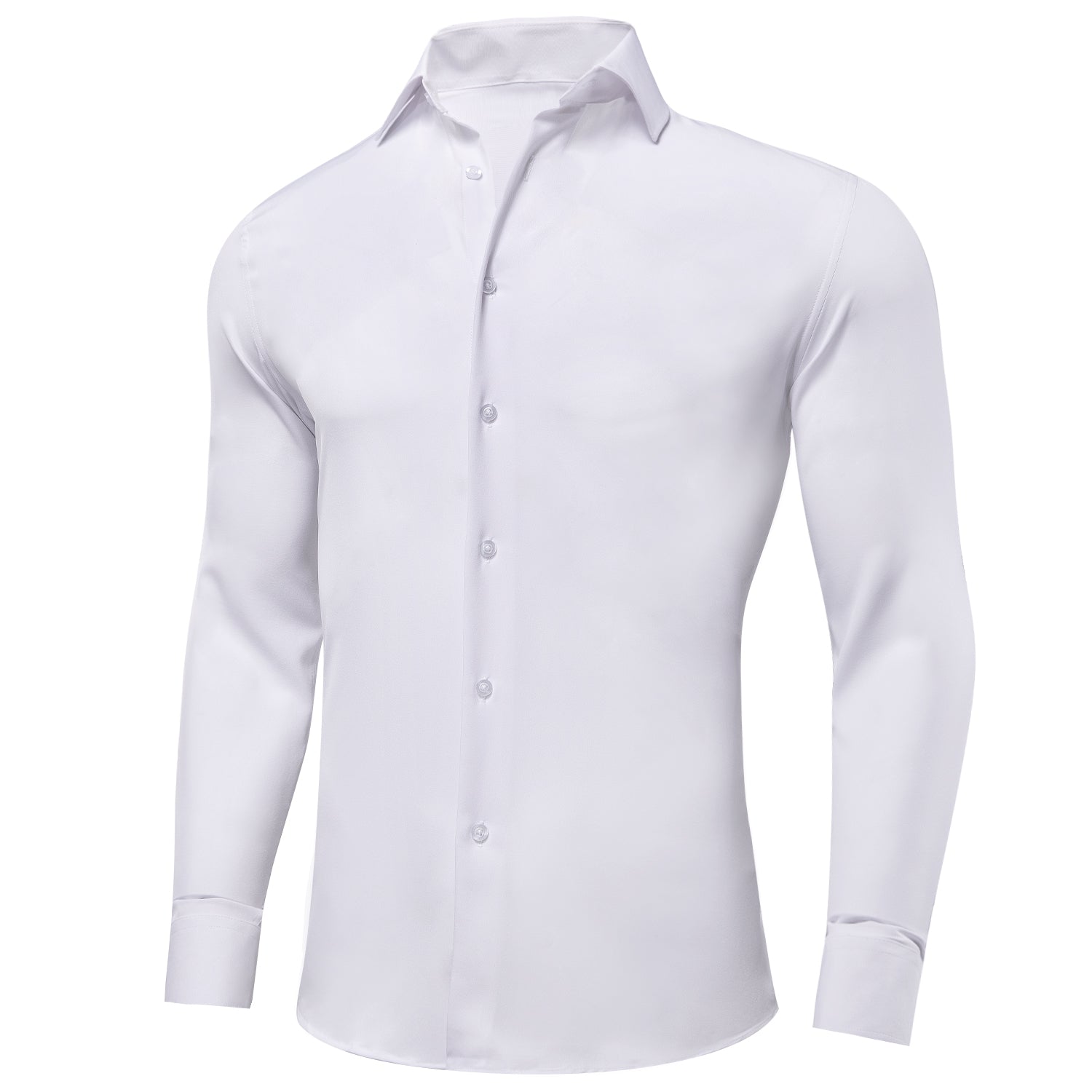 GentCrest White Solid Shirt - Image 2
