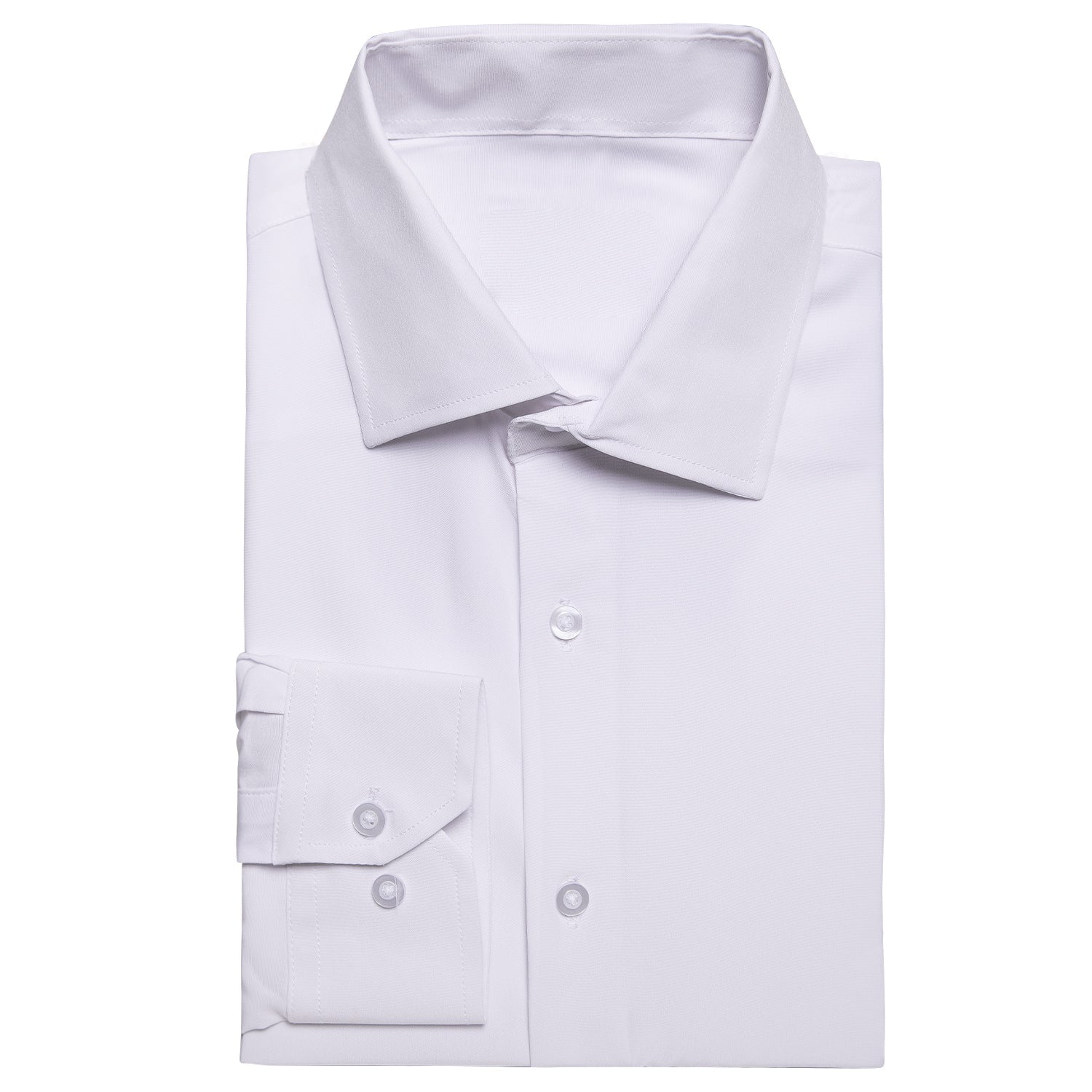 GentCrest White Solid Shirt - Image 4