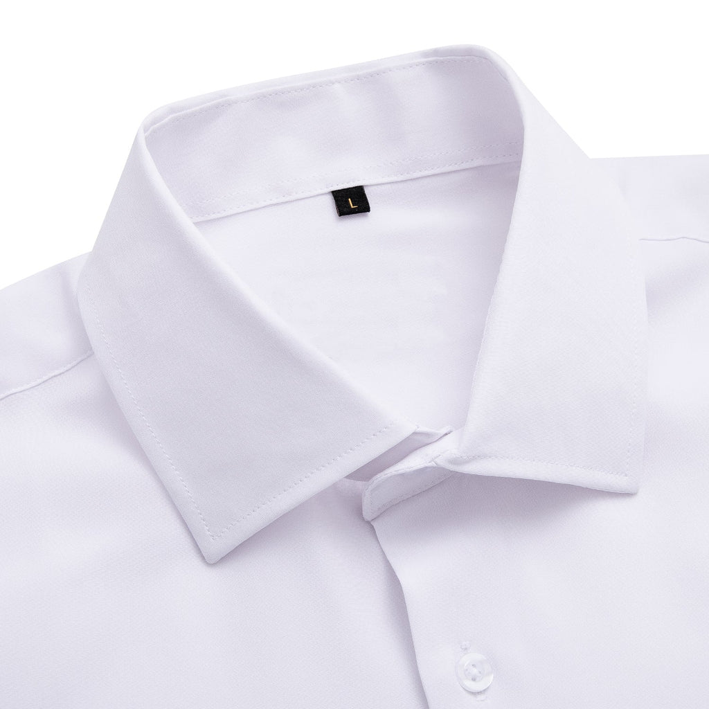GentCrest White Solid Shirt - Image 3