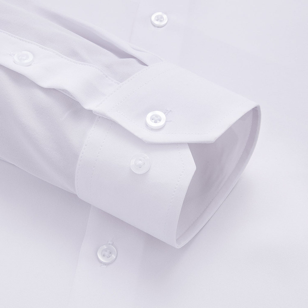 GentCrest White Solid Shirt - Image 5