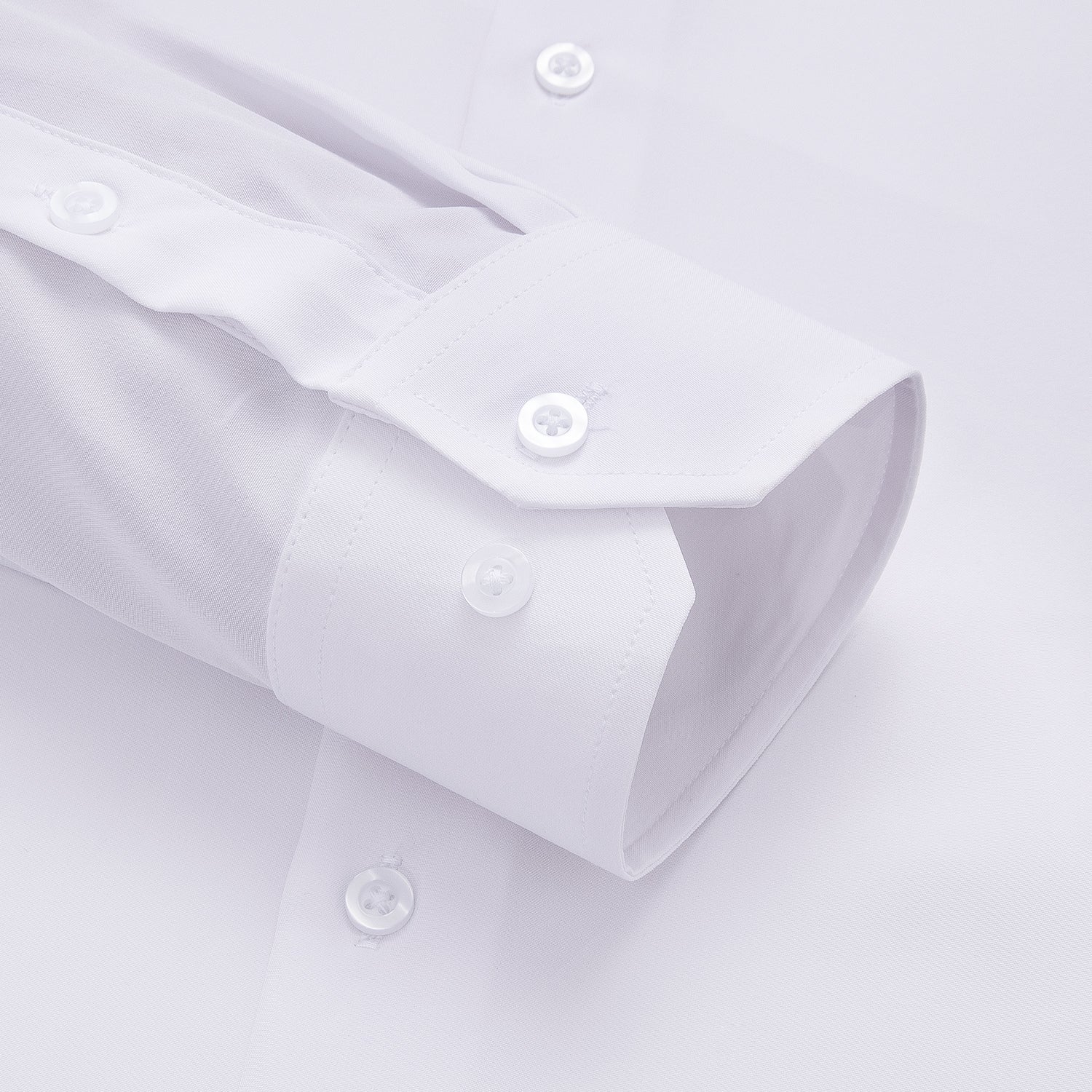 GentCrest White Solid Shirt - Image 5