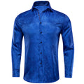 Royal Blue Paisley Dress Shirt - GentCrest