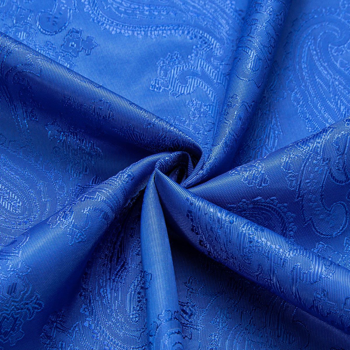 Royal Blue Paisley Dress Shirt - GentCrest - View 5