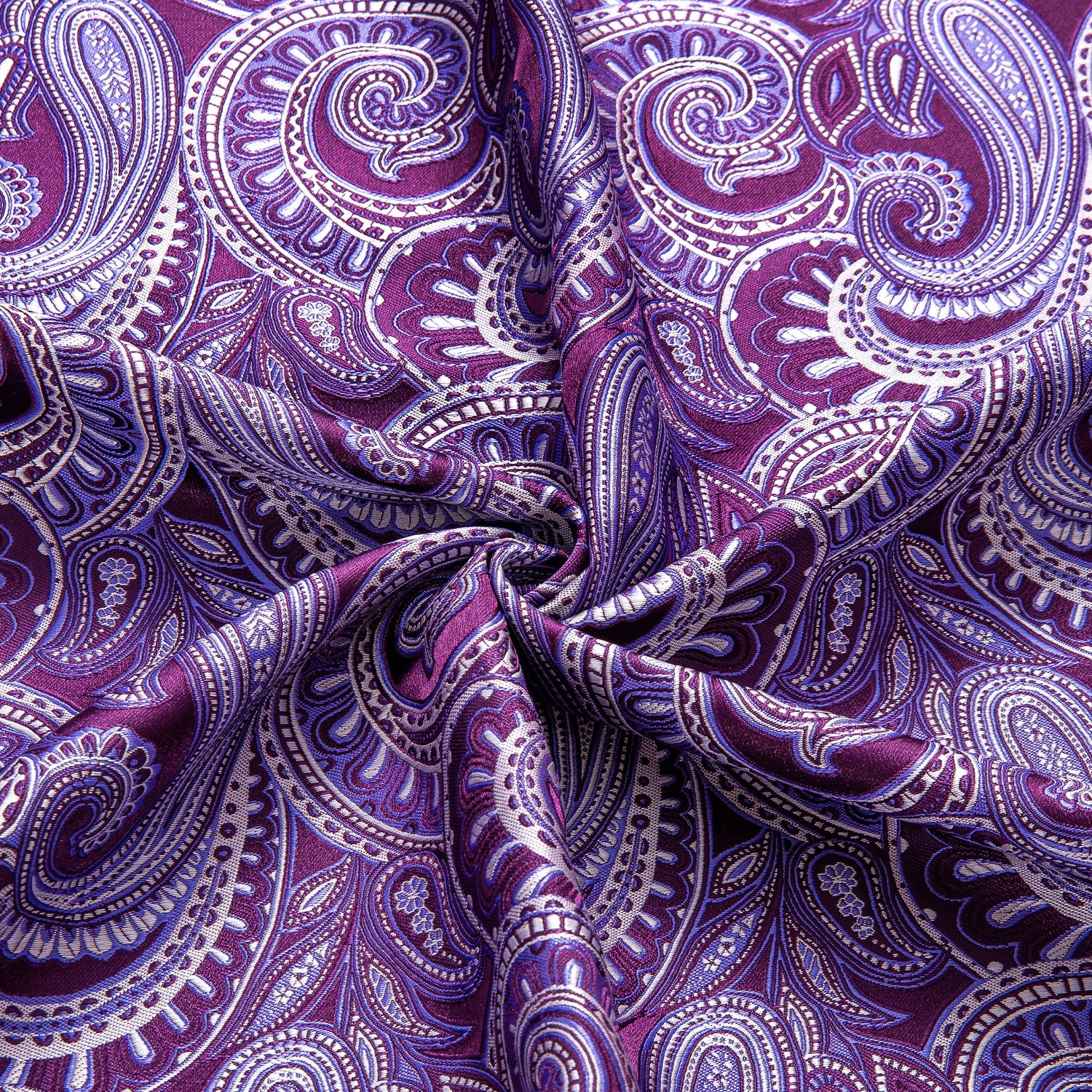 GentCrest Purple Paisley Shirt - Image 6