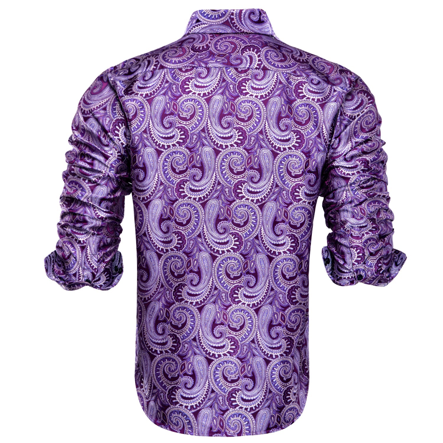 GentCrest Purple Paisley Shirt - Image 4