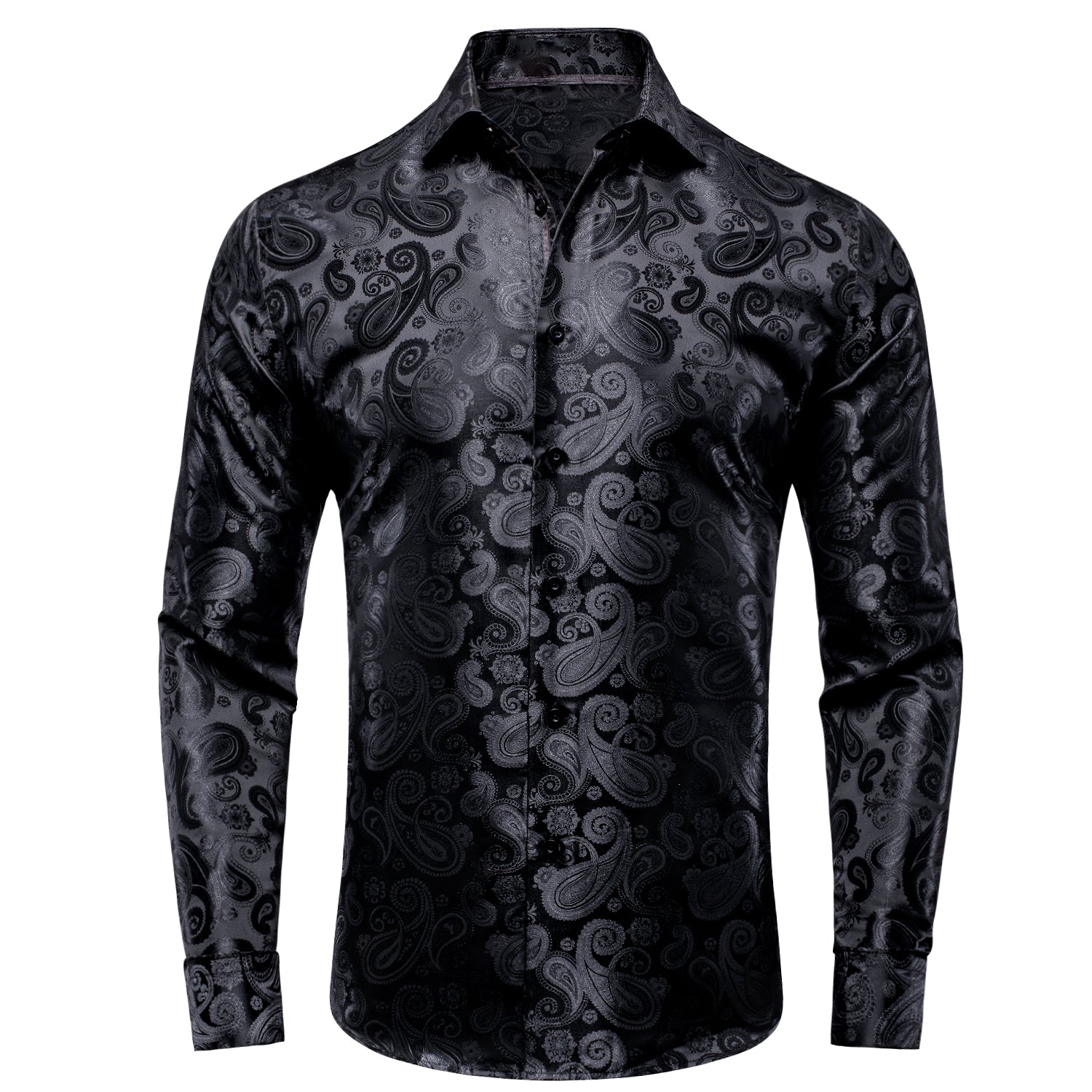 GentCrest Black Paisley Shirt - Image 2