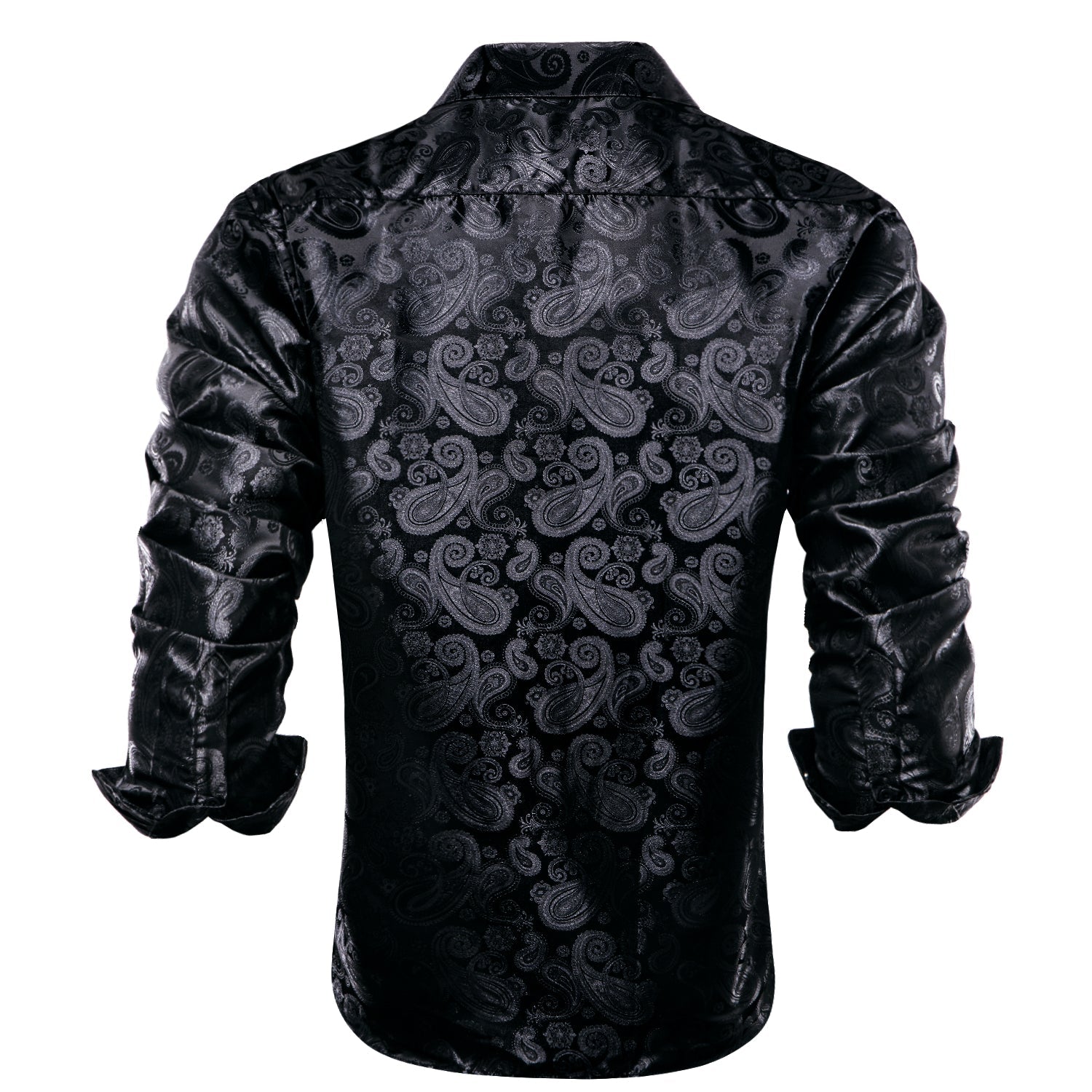 GentCrest Black Paisley Shirt - Image 3