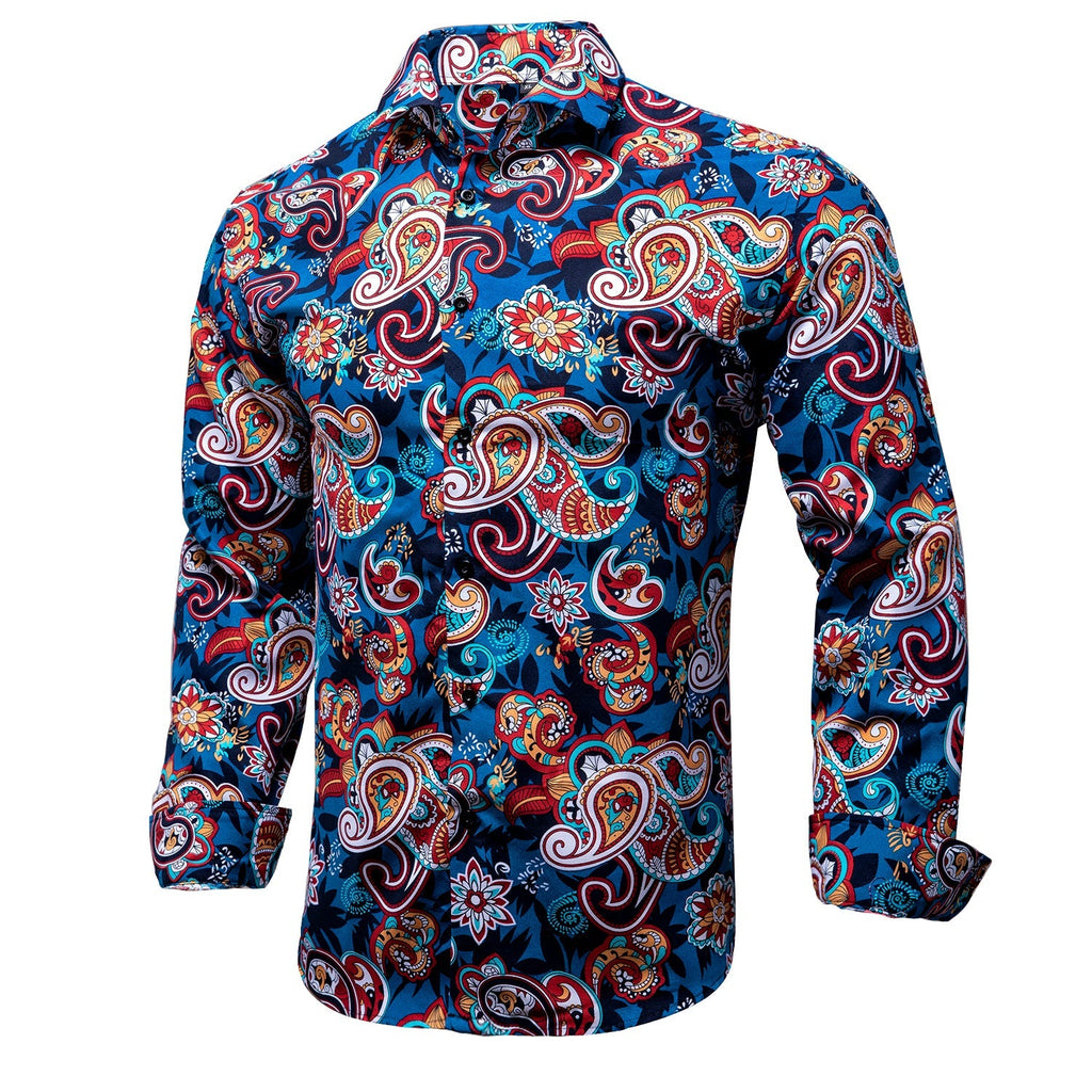 Hawaiian Paisley Dress Shirt - GentCrest - View 3