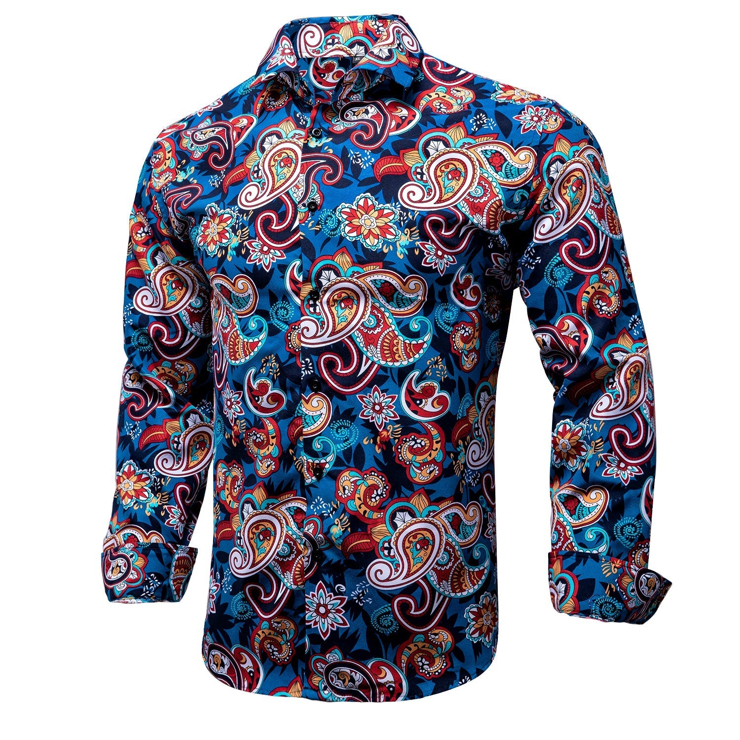 Hawaiian Paisley Dress Shirt - GentCrest - View 3