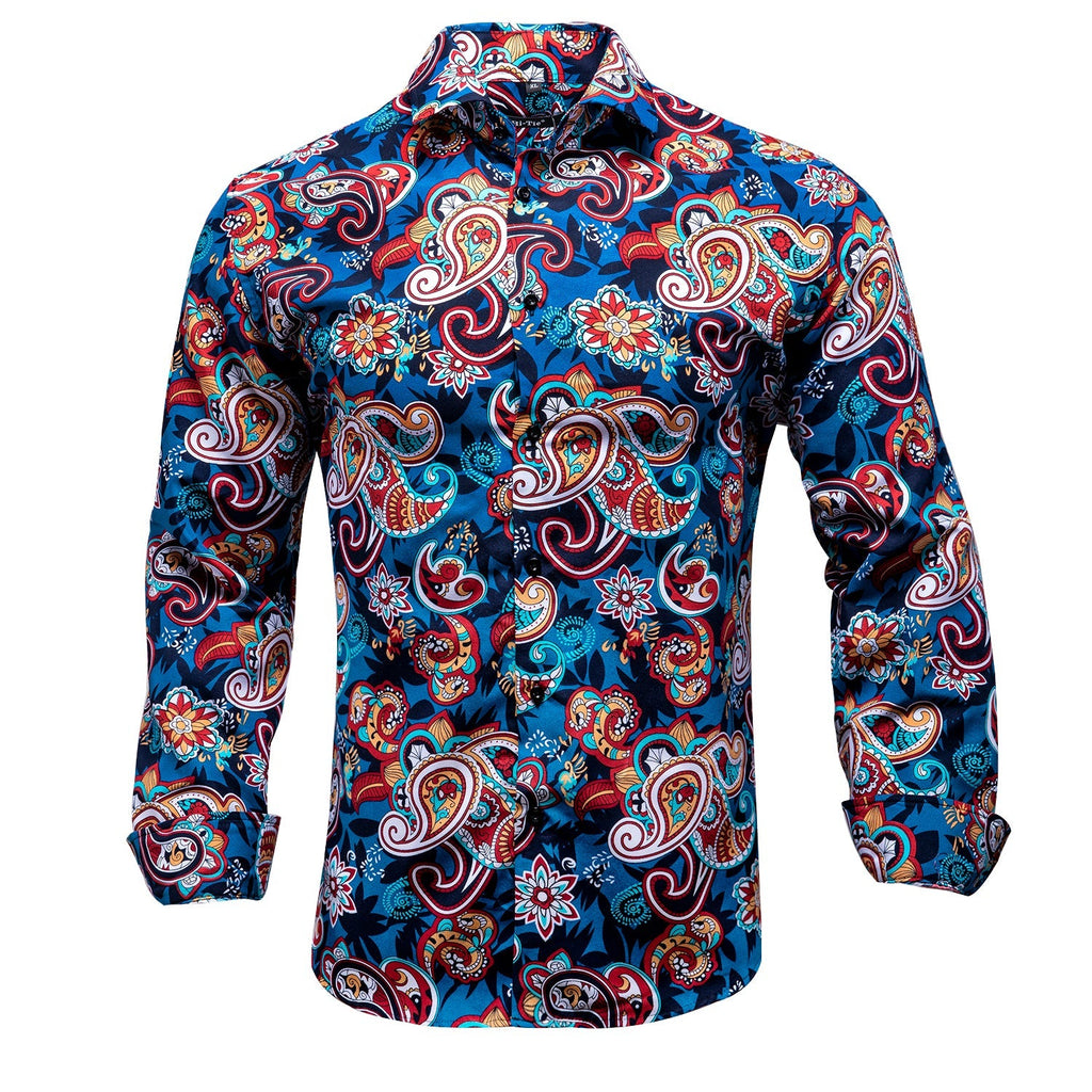 Hawaiian Paisley Dress Shirt - GentCrest