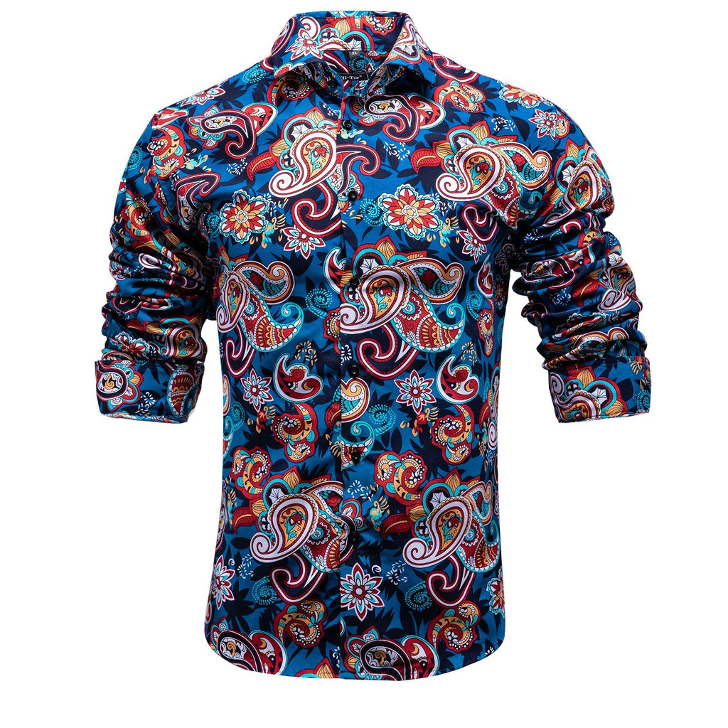Hawaiian Paisley Dress Shirt - GentCrest - View 2