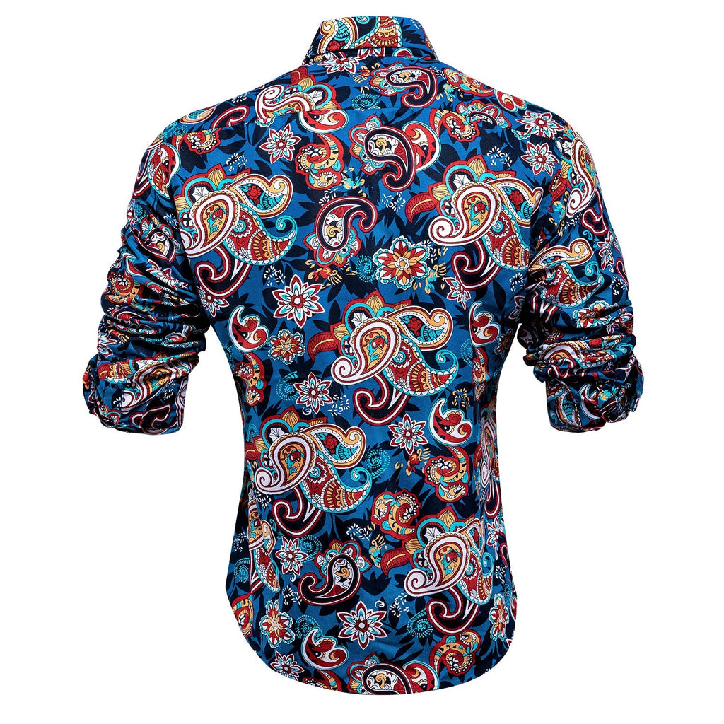 Hawaiian Paisley Dress Shirt - GentCrest - View 4