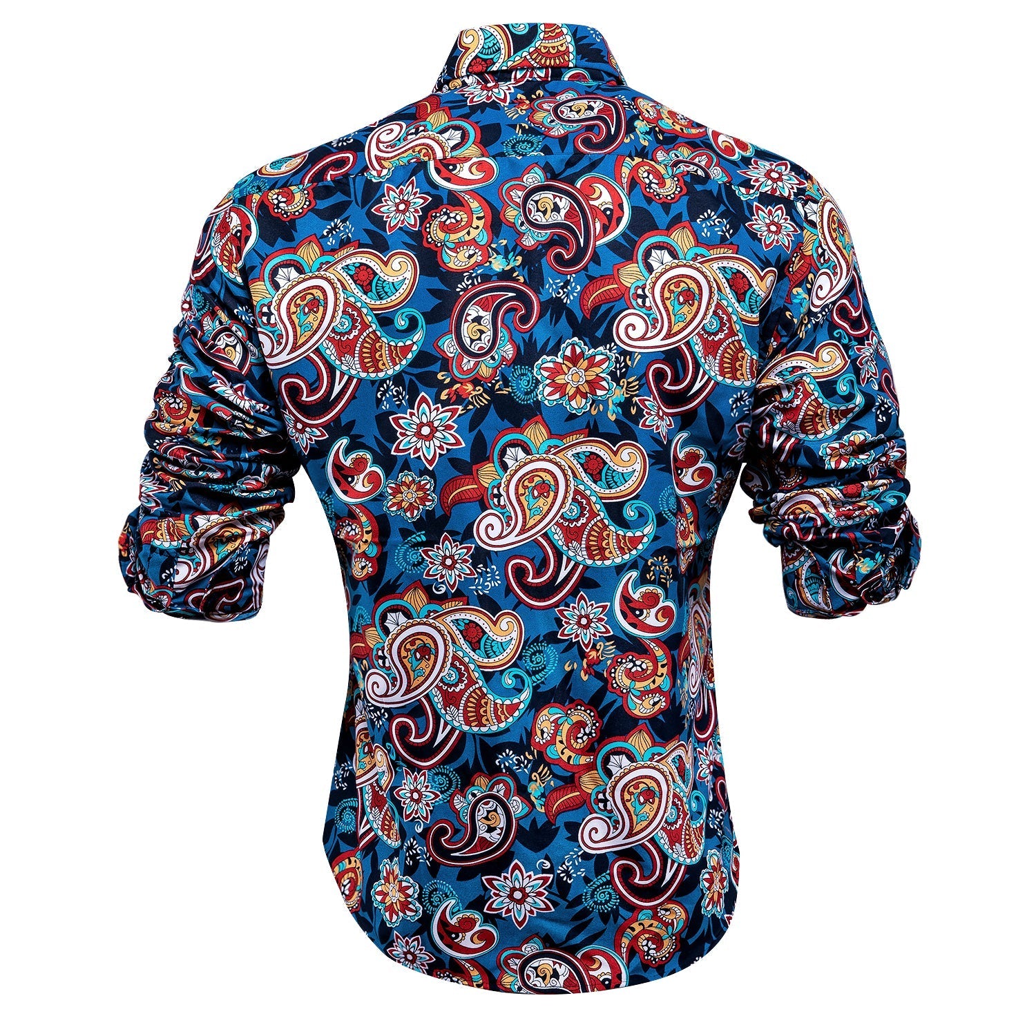Hawaiian Paisley Dress Shirt - GentCrest - View 4