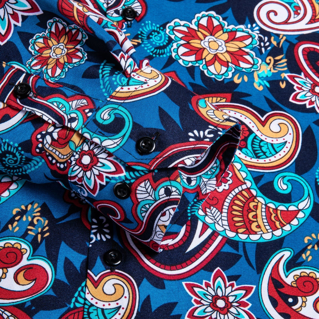 Hawaiian Paisley Dress Shirt - GentCrest - View 5