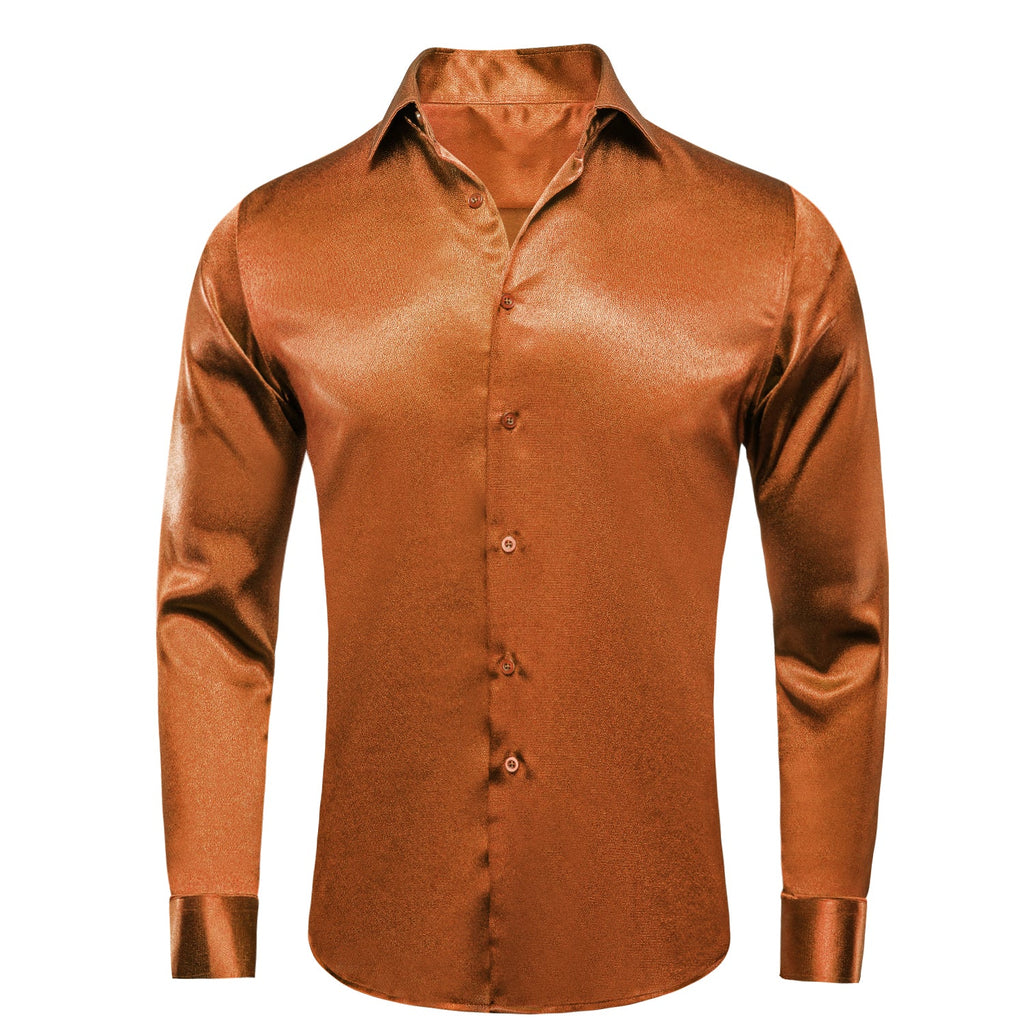 GentCrest Orange Solid Shirt - Image 1