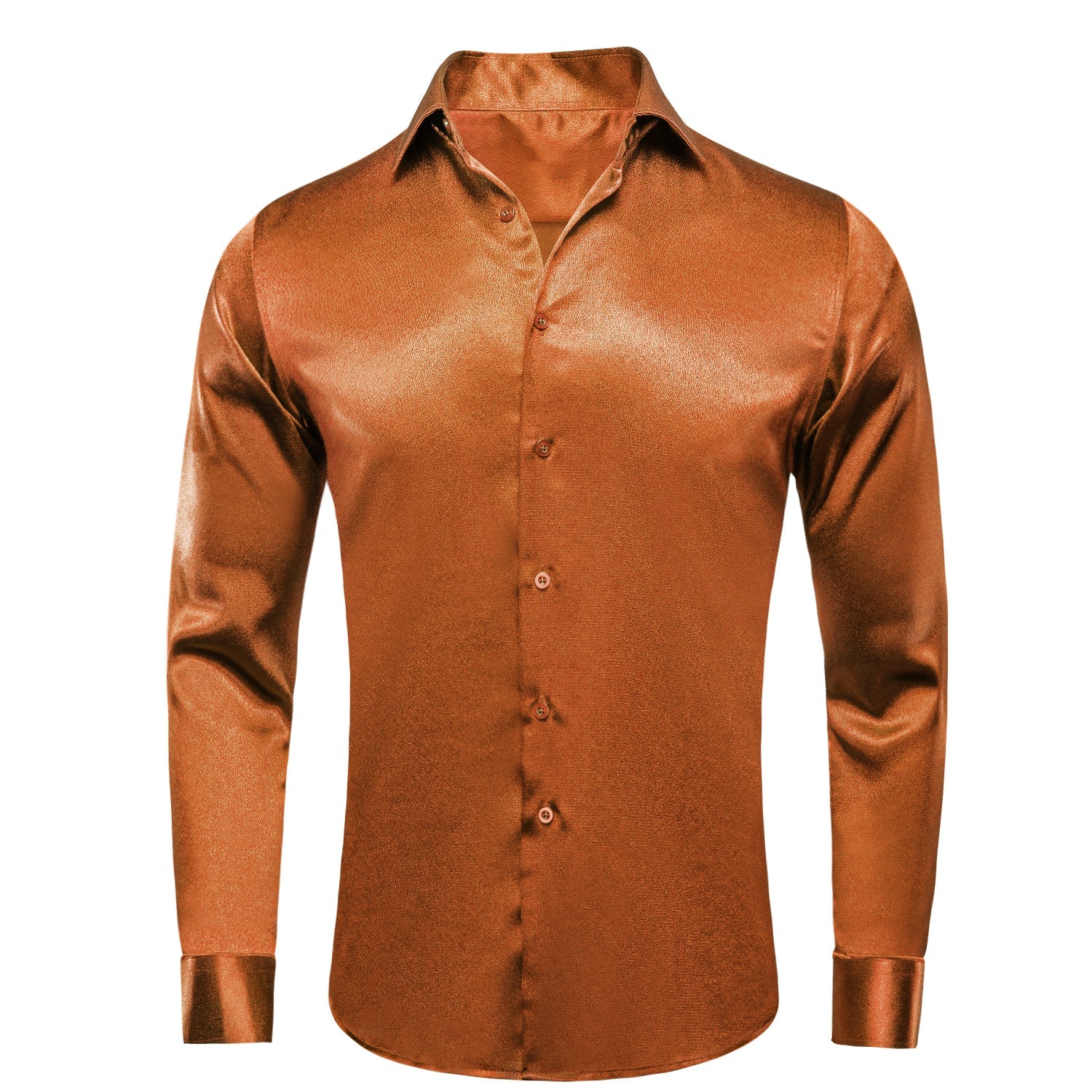 GentCrest Orange Solid Shirt - Image 1