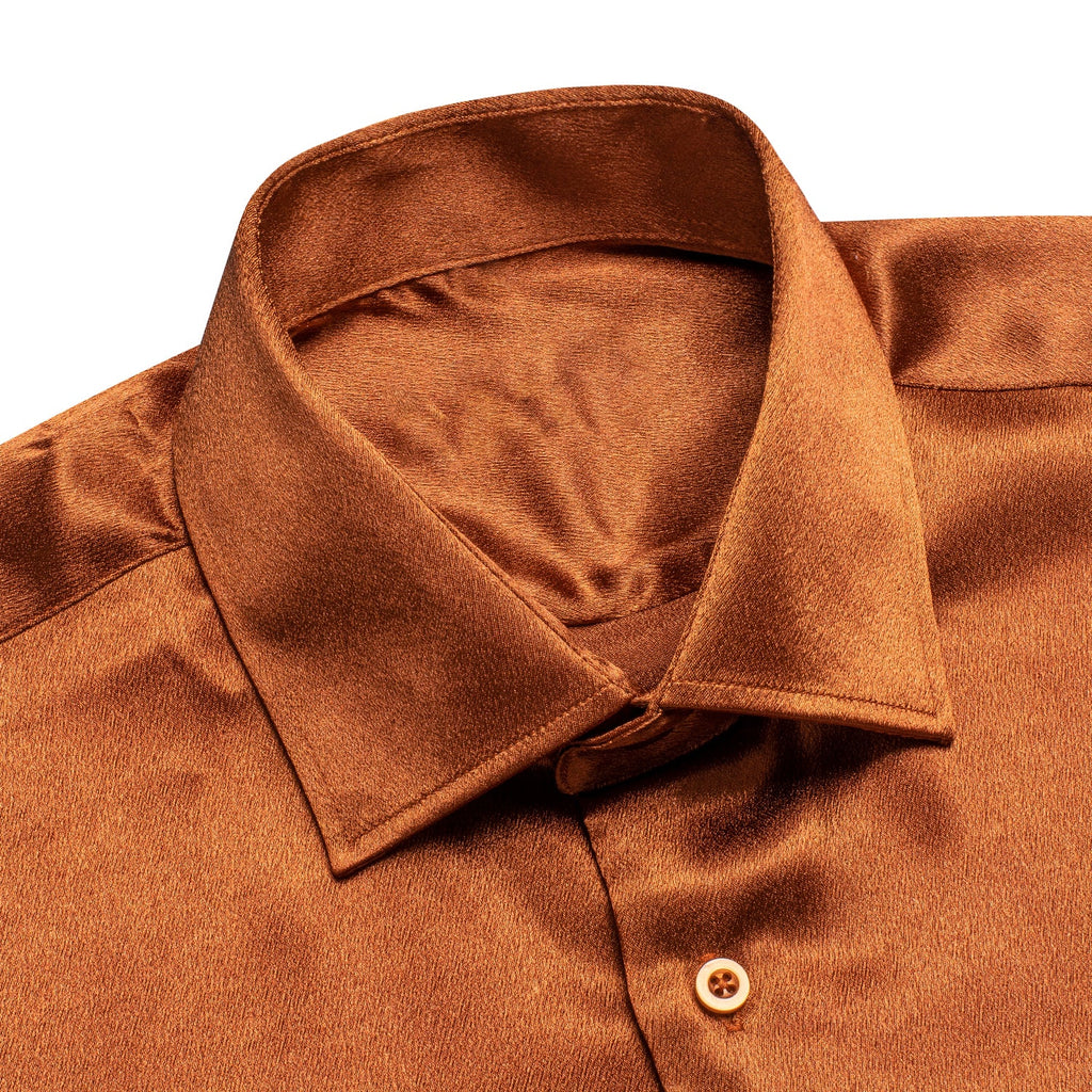 GentCrest Orange Solid Shirt - Image 3