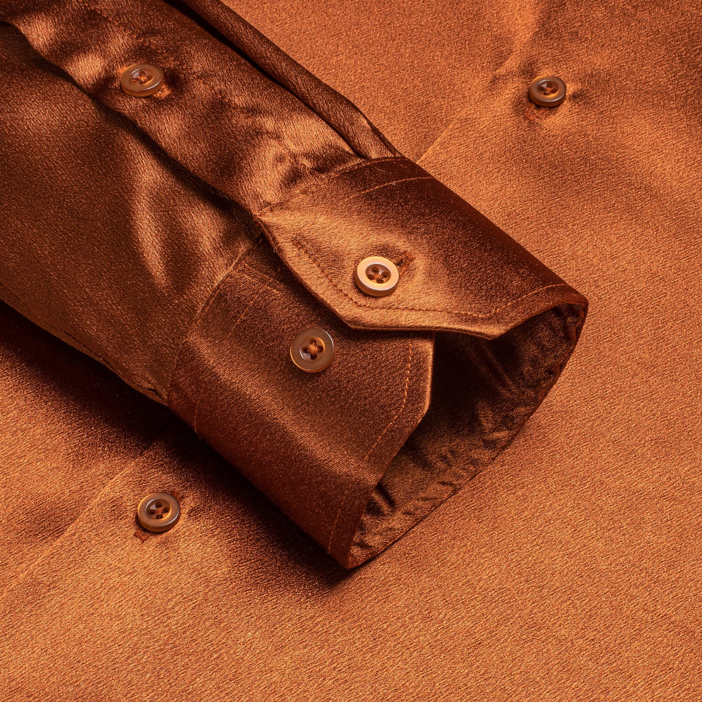 GentCrest Orange Solid Shirt - Image 4