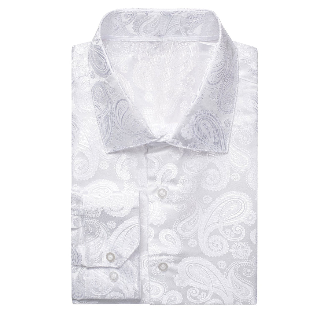 GentCrest White Paisley Shirt - Image 1