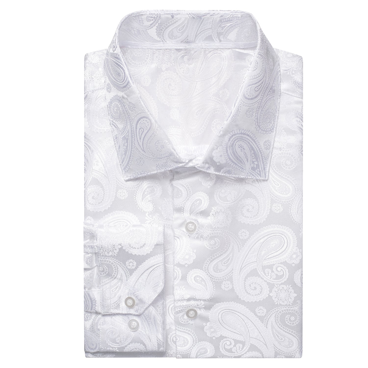 GentCrest White Paisley Shirt - Image 1