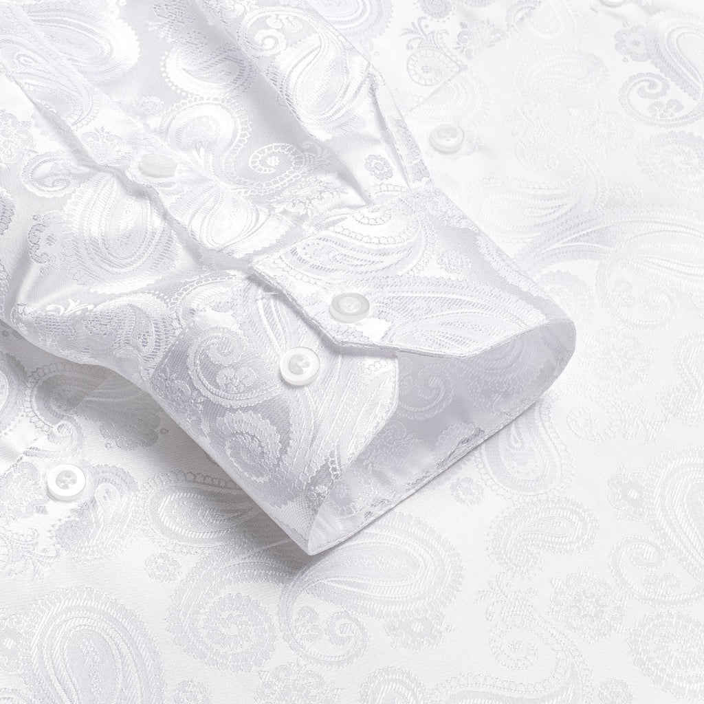 GentCrest White Paisley Shirt - Image 6