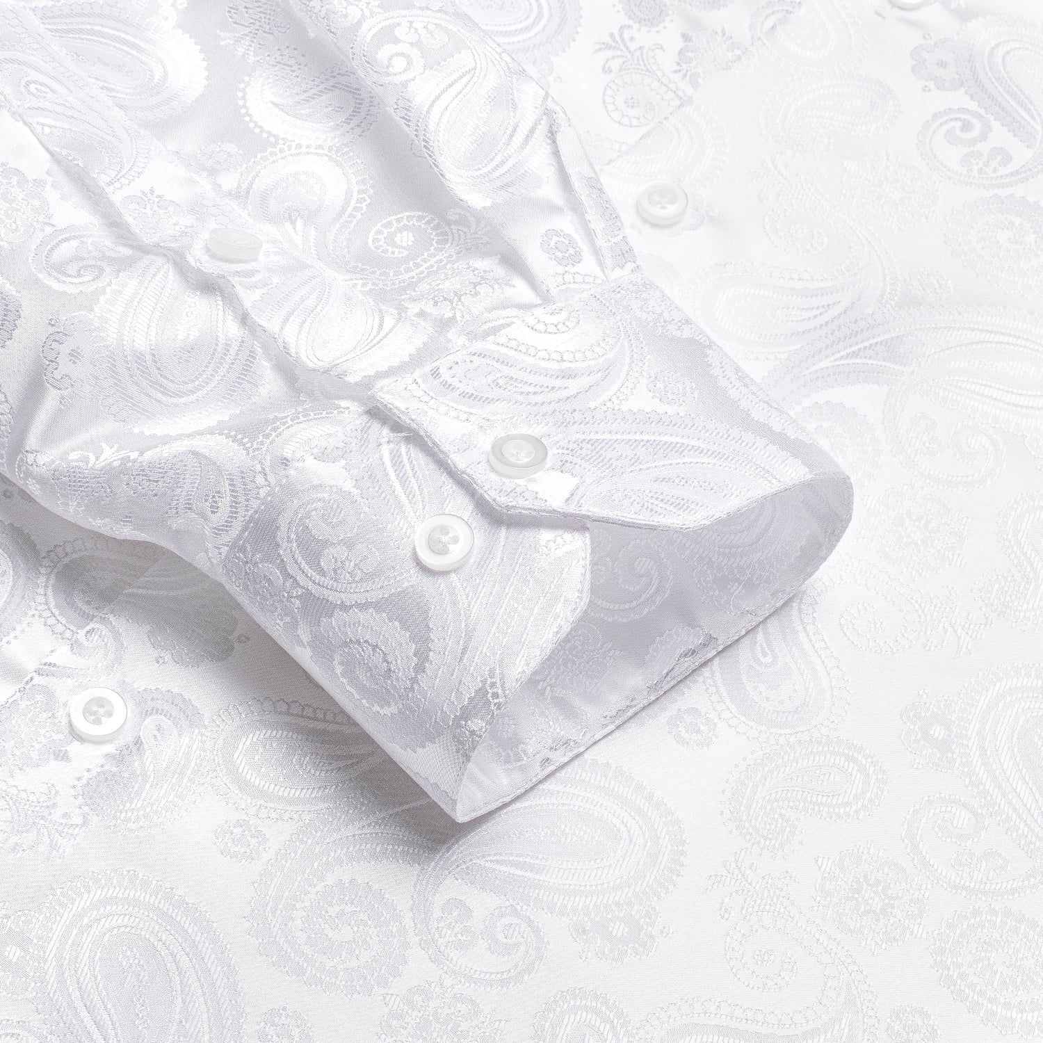 GentCrest White Paisley Shirt - Image 6