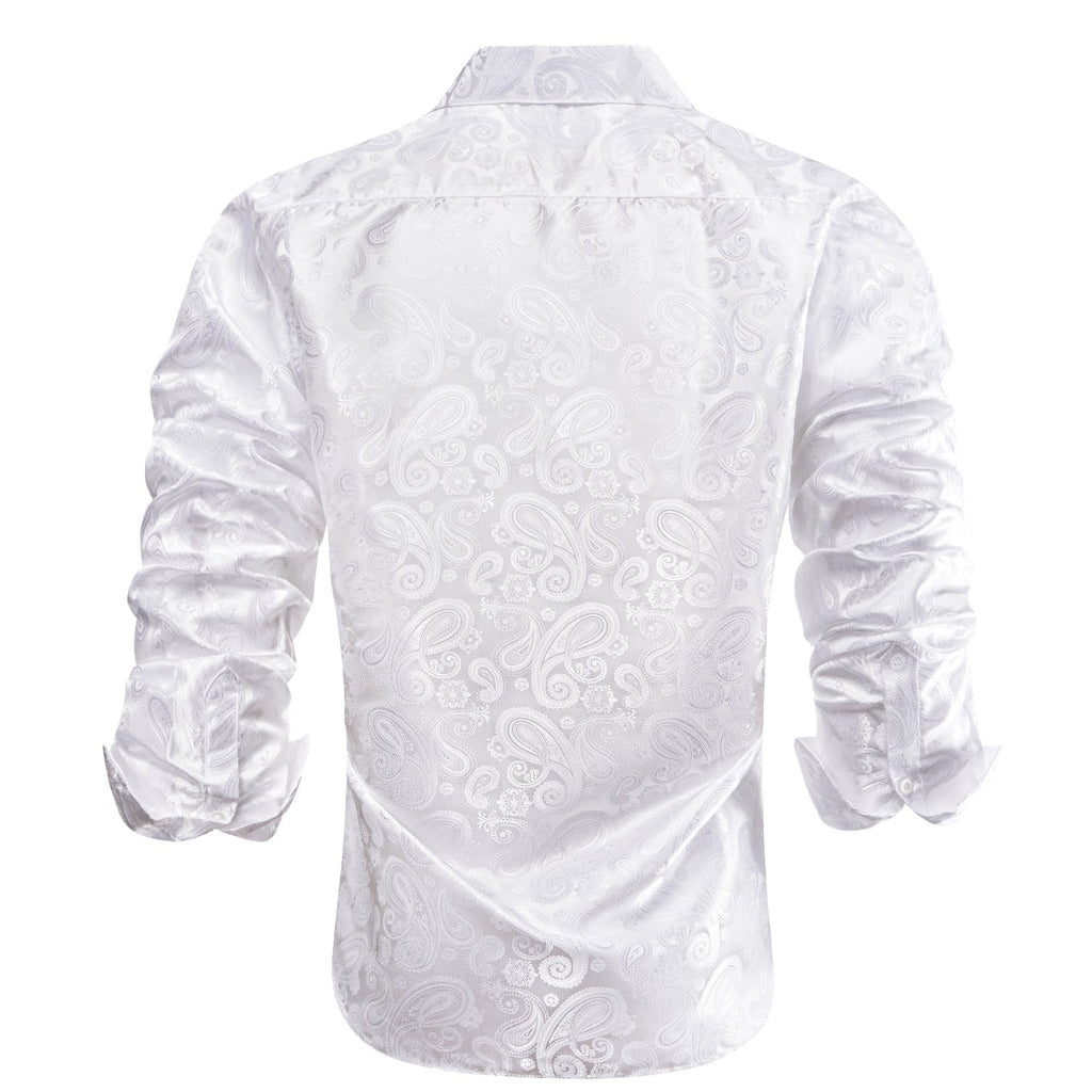GentCrest White Paisley Shirt - Image 4