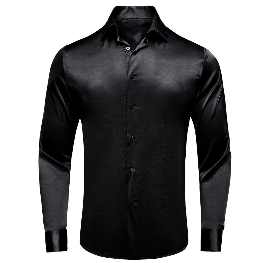 GentCrest Black Solid Shirt - Image 1