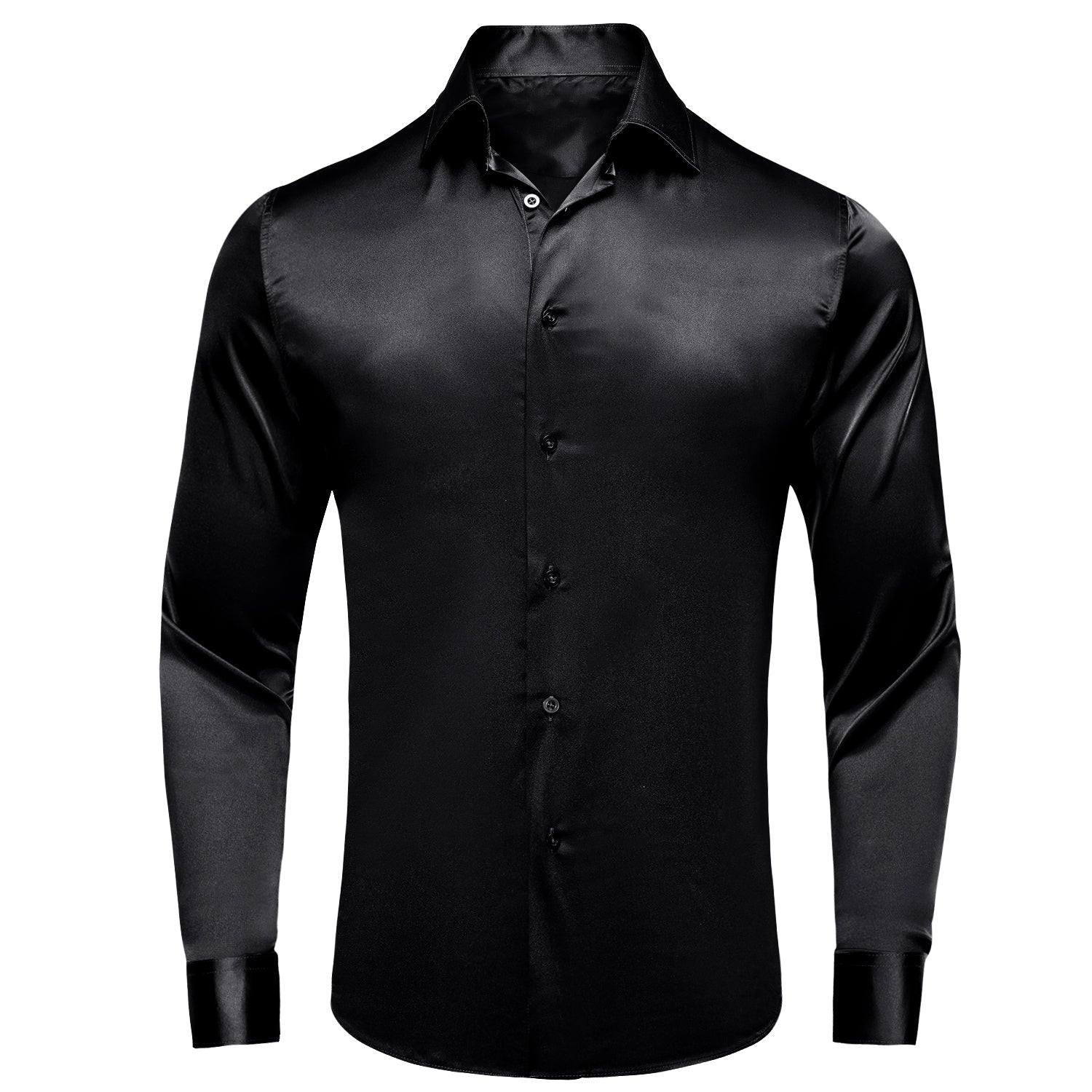 GentCrest Black Solid Shirt - Image 1