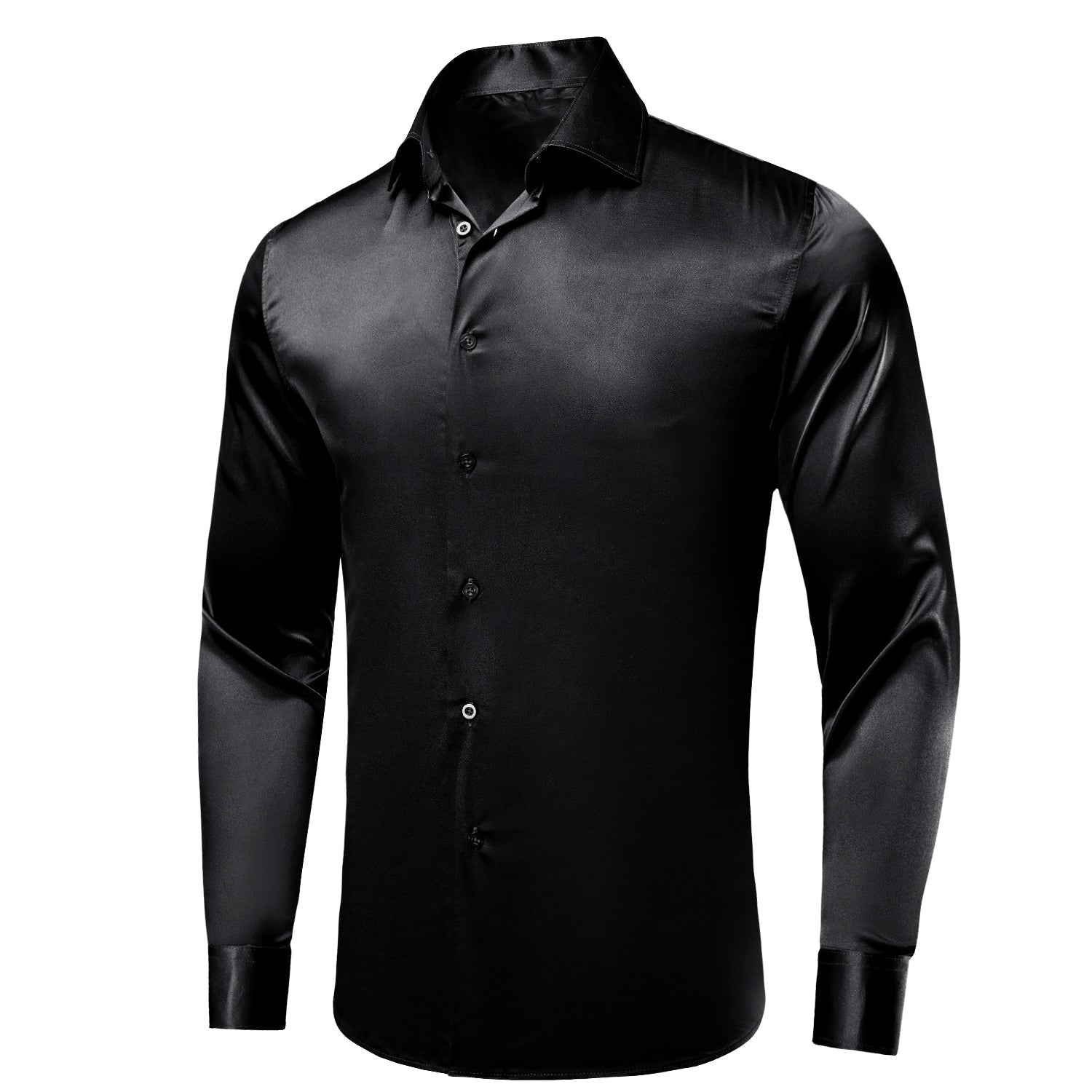 GentCrest Black Solid Shirt - Image 3