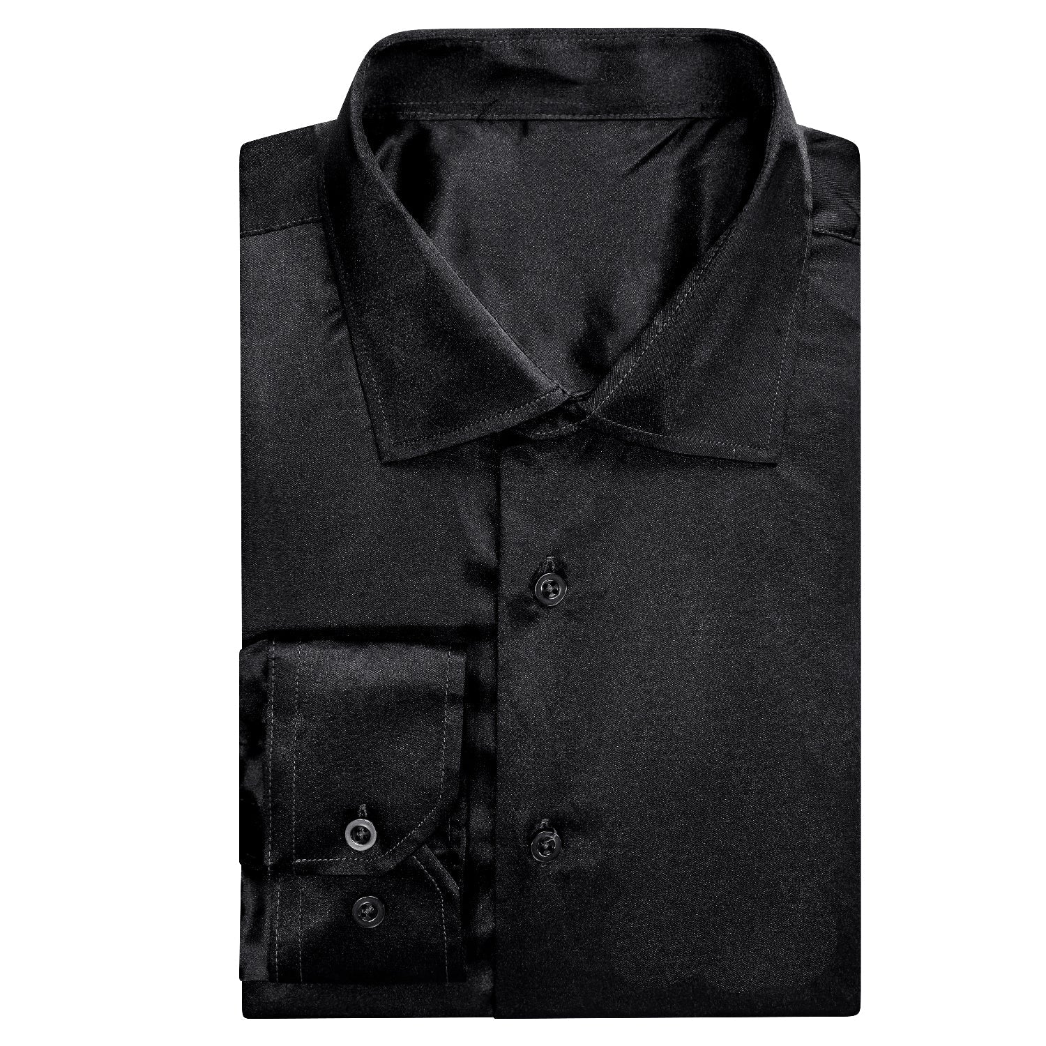 GentCrest Black Solid Shirt - Image 4