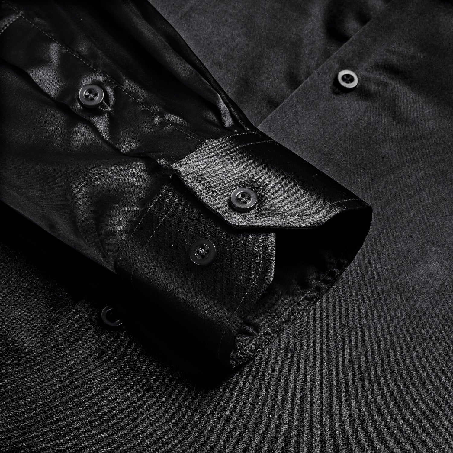 GentCrest Black Solid Shirt - Image 5