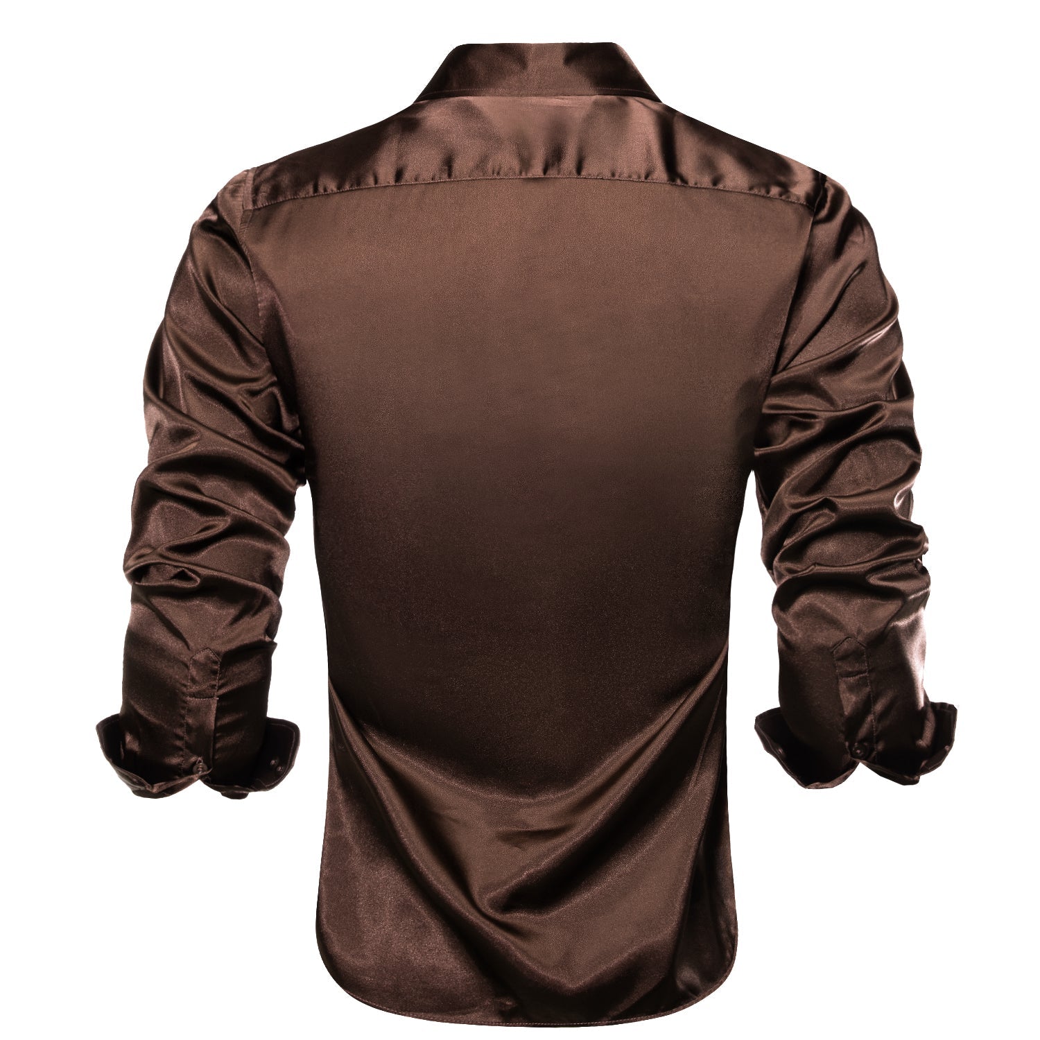 GentCrest Brown Solid Shirt - Image 3