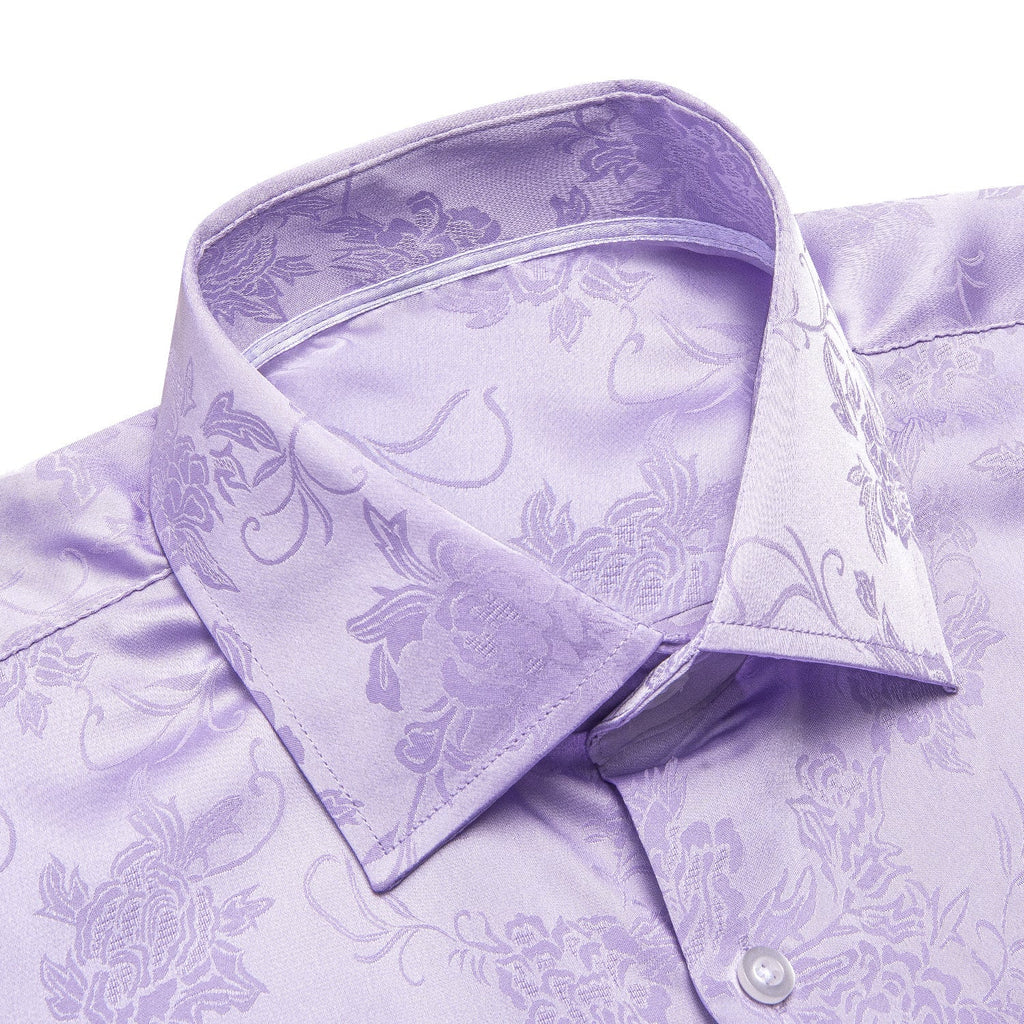 Lavender Floral Dress Shirt - GentCrest - View 2