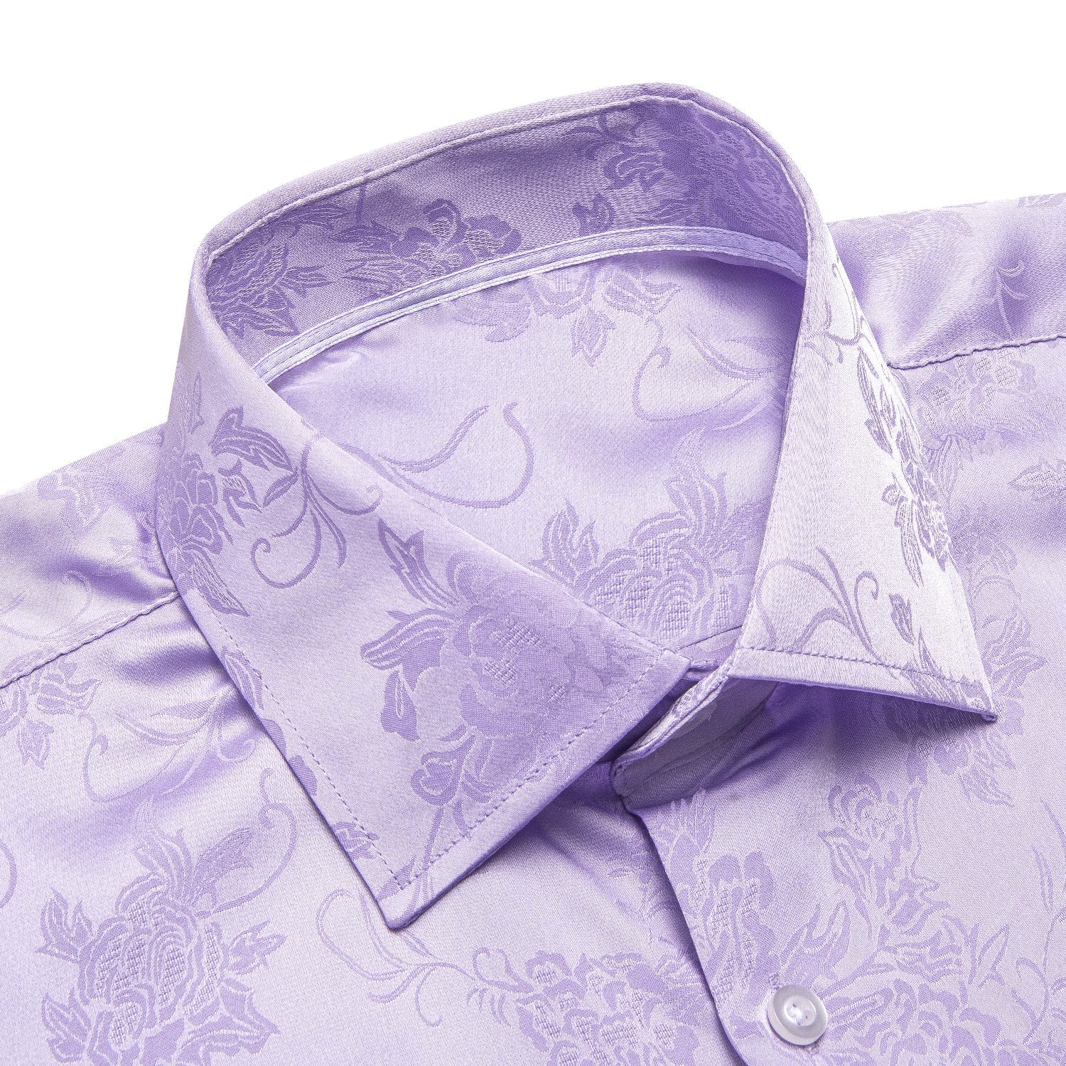 Lavender Floral Dress Shirt - GentCrest - View 2