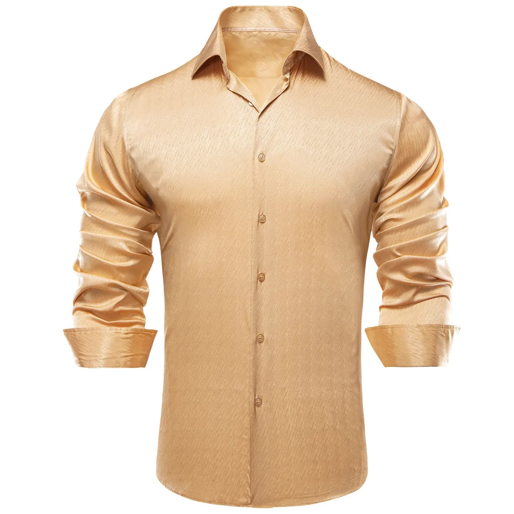 Beige Floral Dress Shirt - GentCrest - View 5