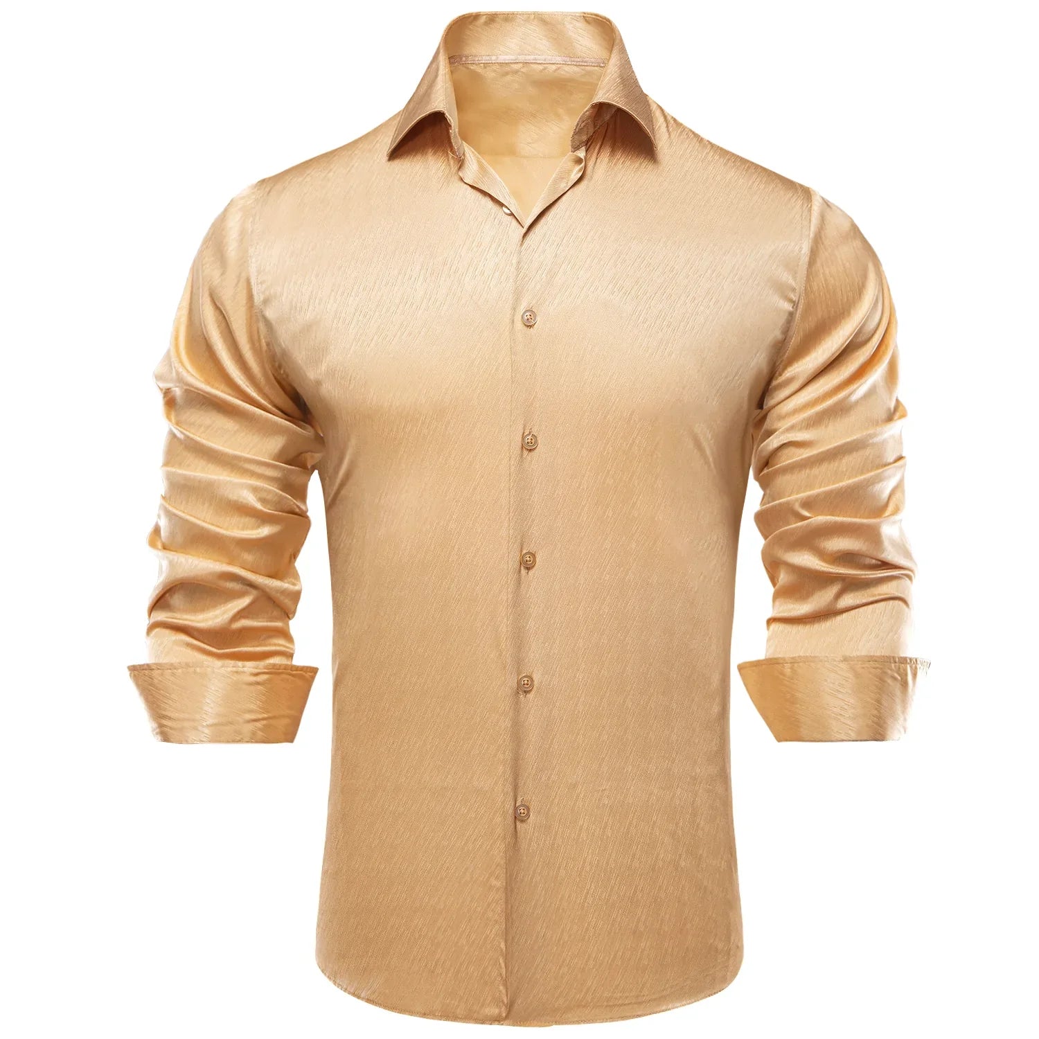 Beige Floral Dress Shirt - GentCrest - View 5
