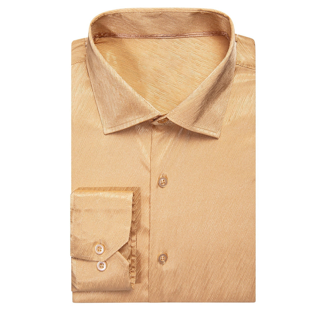 Beige Floral Dress Shirt - GentCrest - View 4