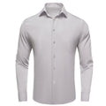 Solid Gray Dress Shirt - GentCrest